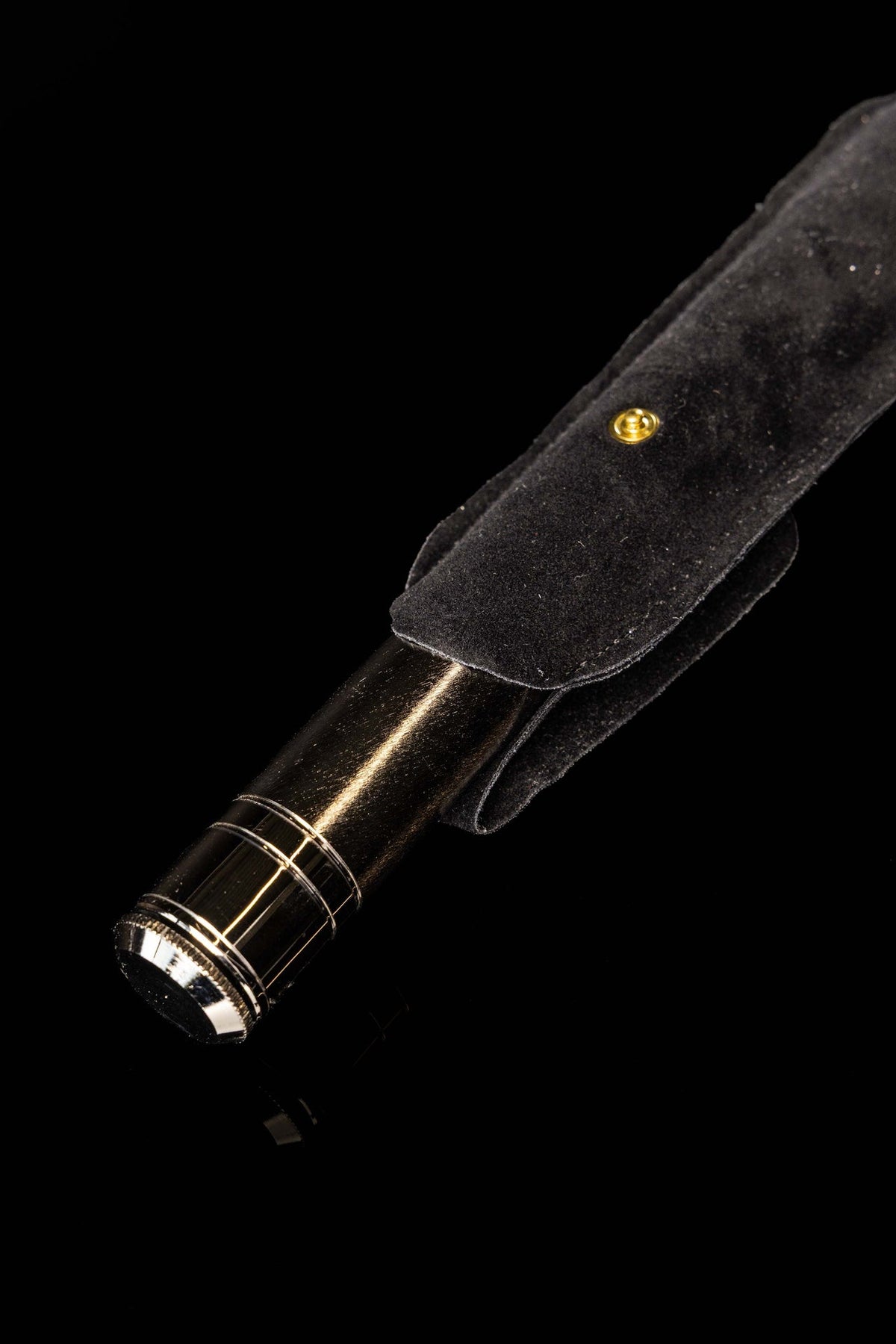 Hisopo litúrgico metálico con estuche, 17 cm