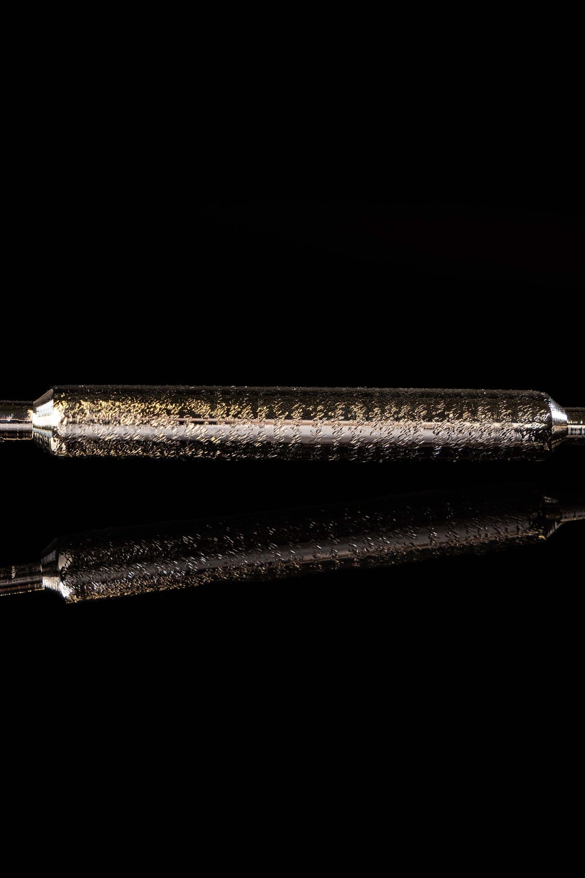 Hisopo metálico con cabeza, mango y estuche, 17 cm