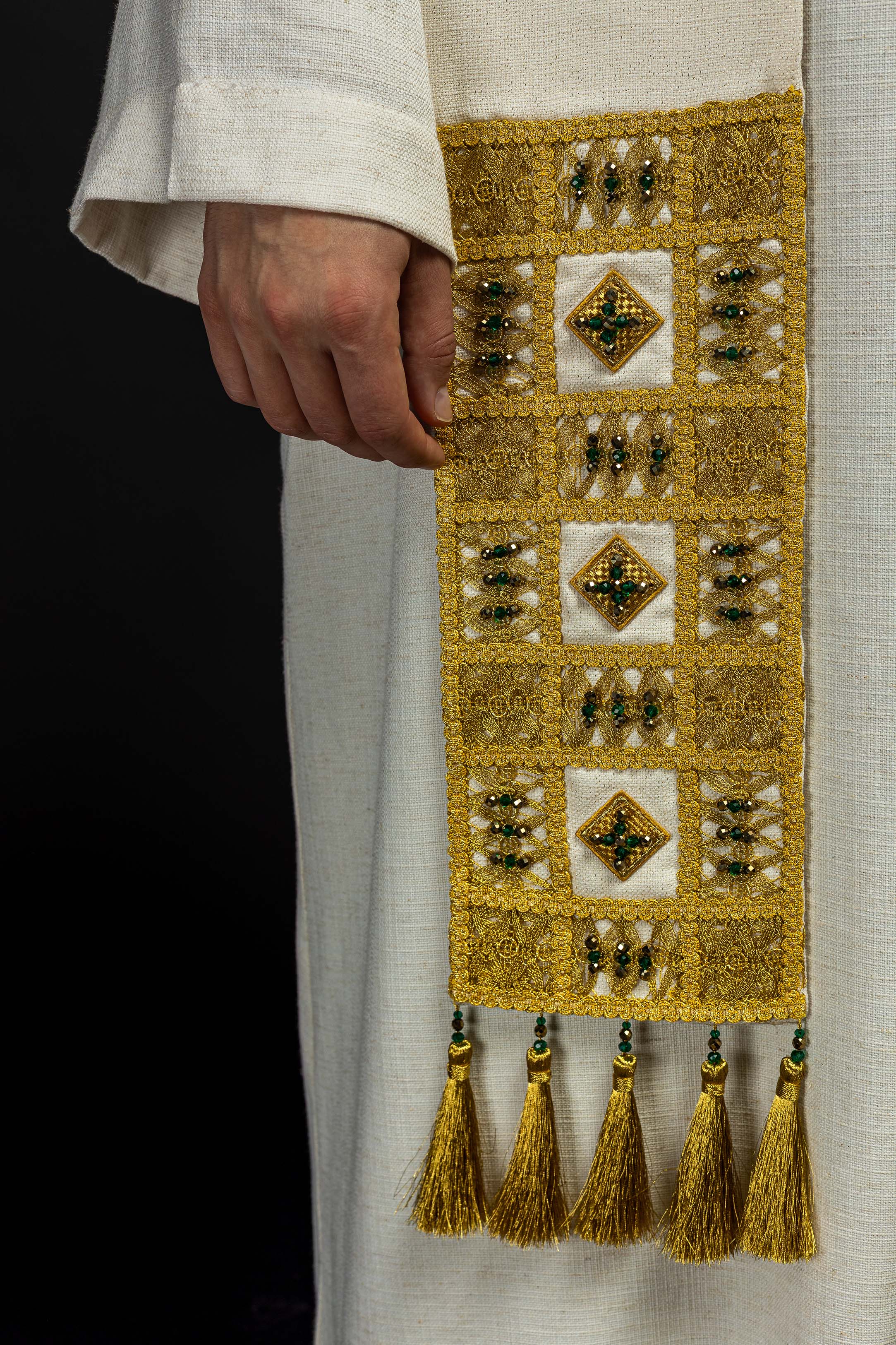 Estola hecha a mano con piedras naturales Handmade 2013