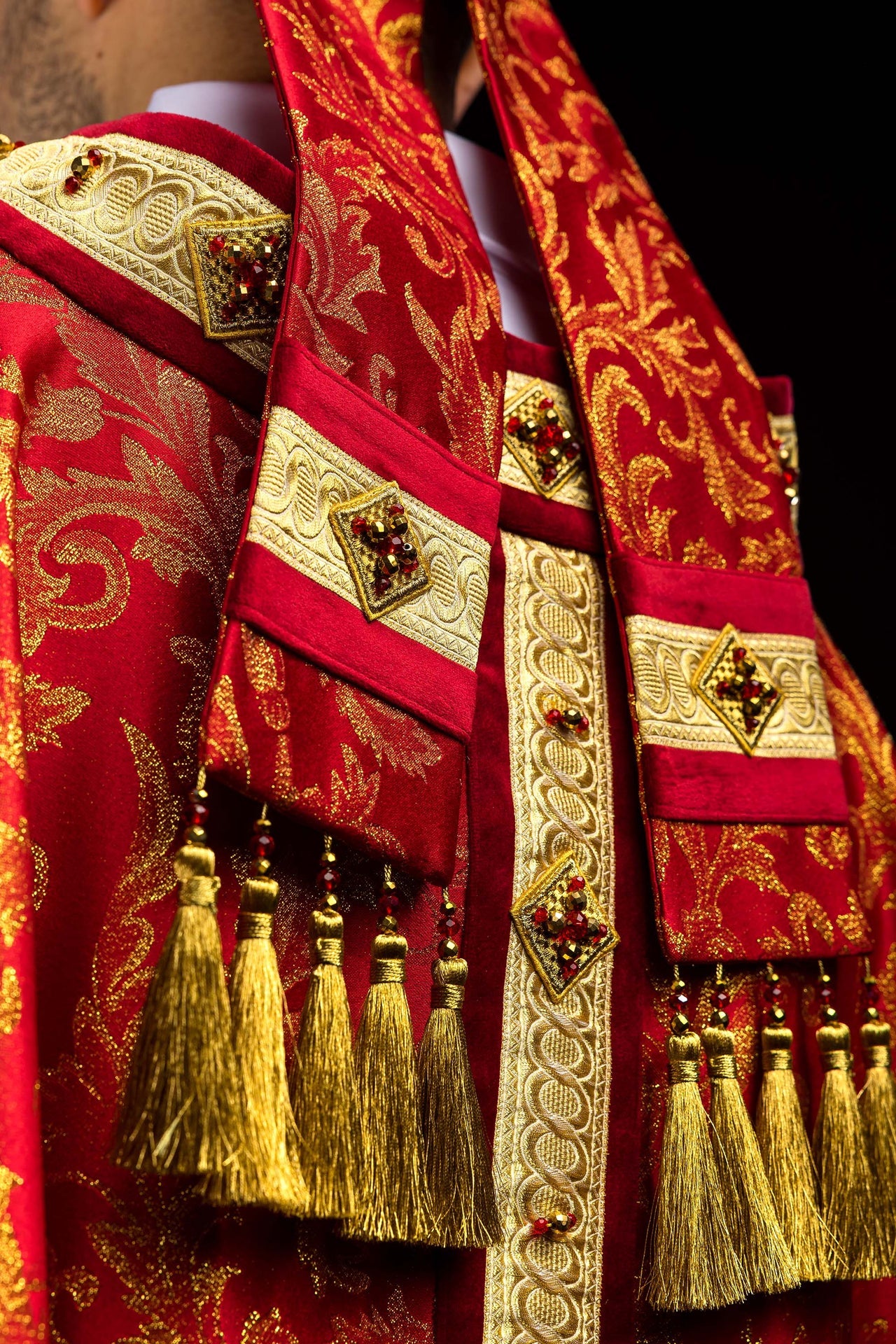 Mitra hecha a mano con piedras naturales Handmade 9003