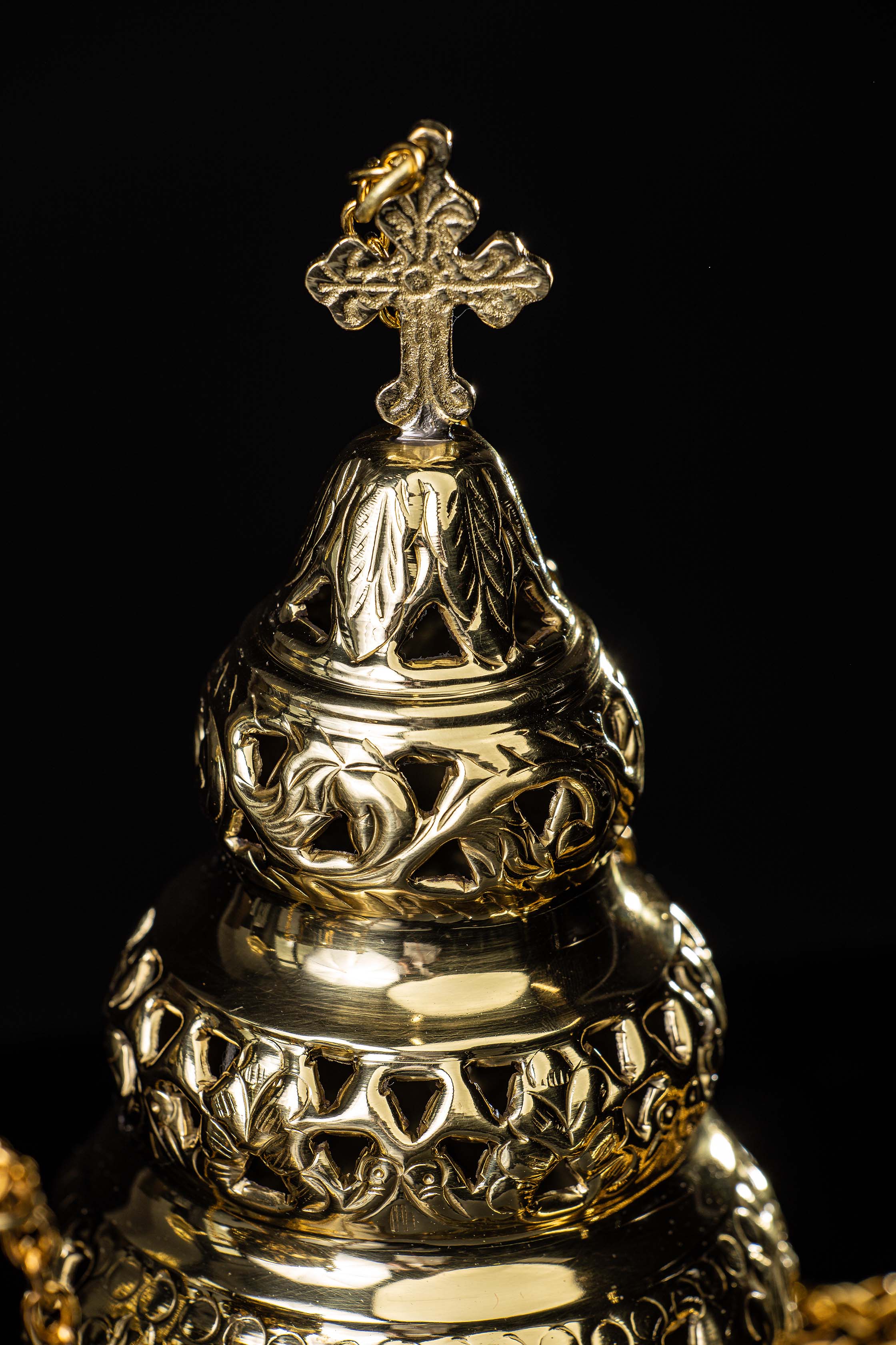 Incensario - latón - 29 cm