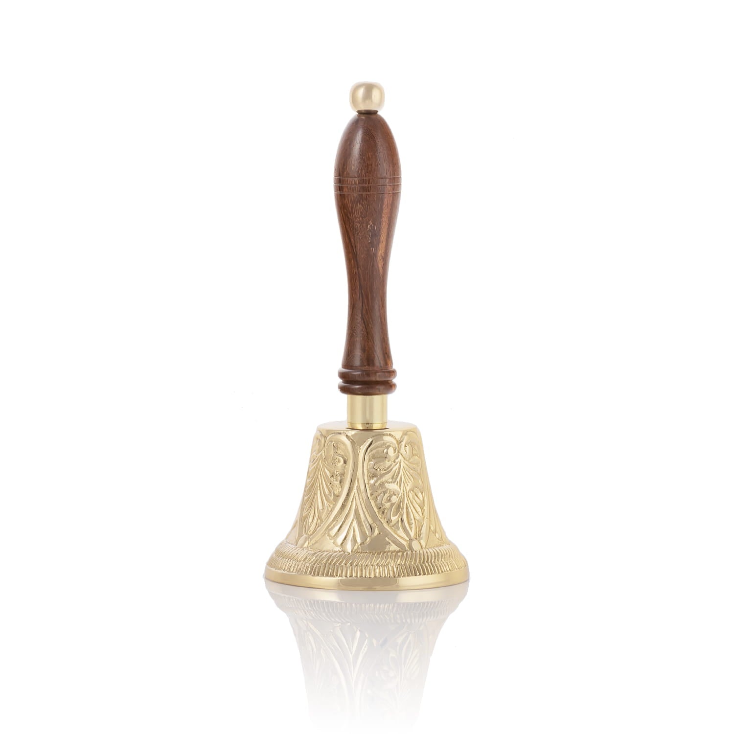 Campana - latón - mango de madera P91 - CASULLAS.ES