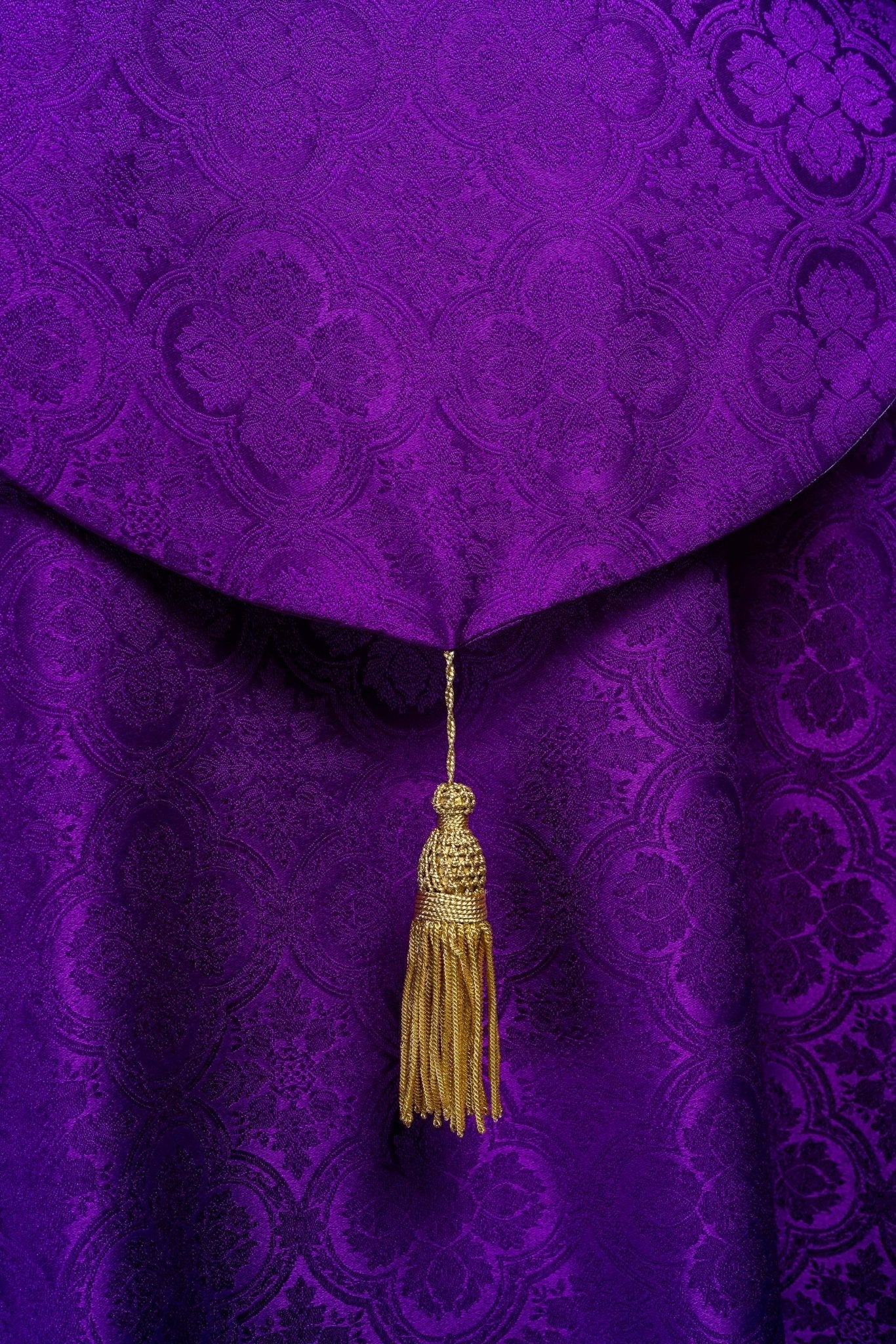 Capa litúrgica jacquard violeta KKP/161/03/11 145cm - CASULLAS.ES