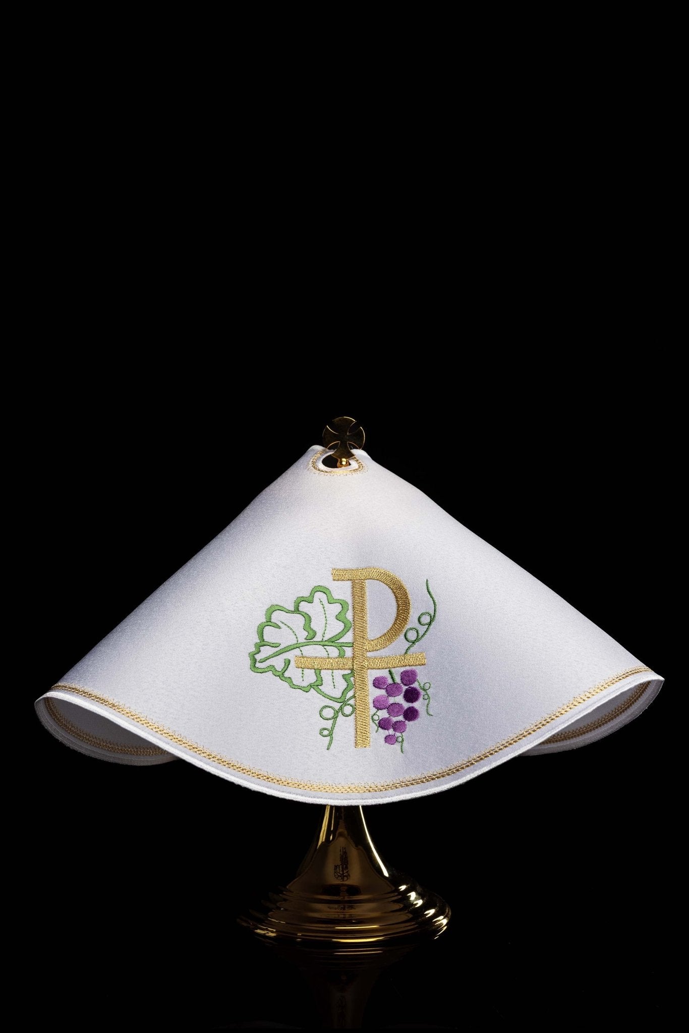 Cubre copón con bordado PAX KWE/002/C/04 45cm BIAŁY - CASULLAS.ES