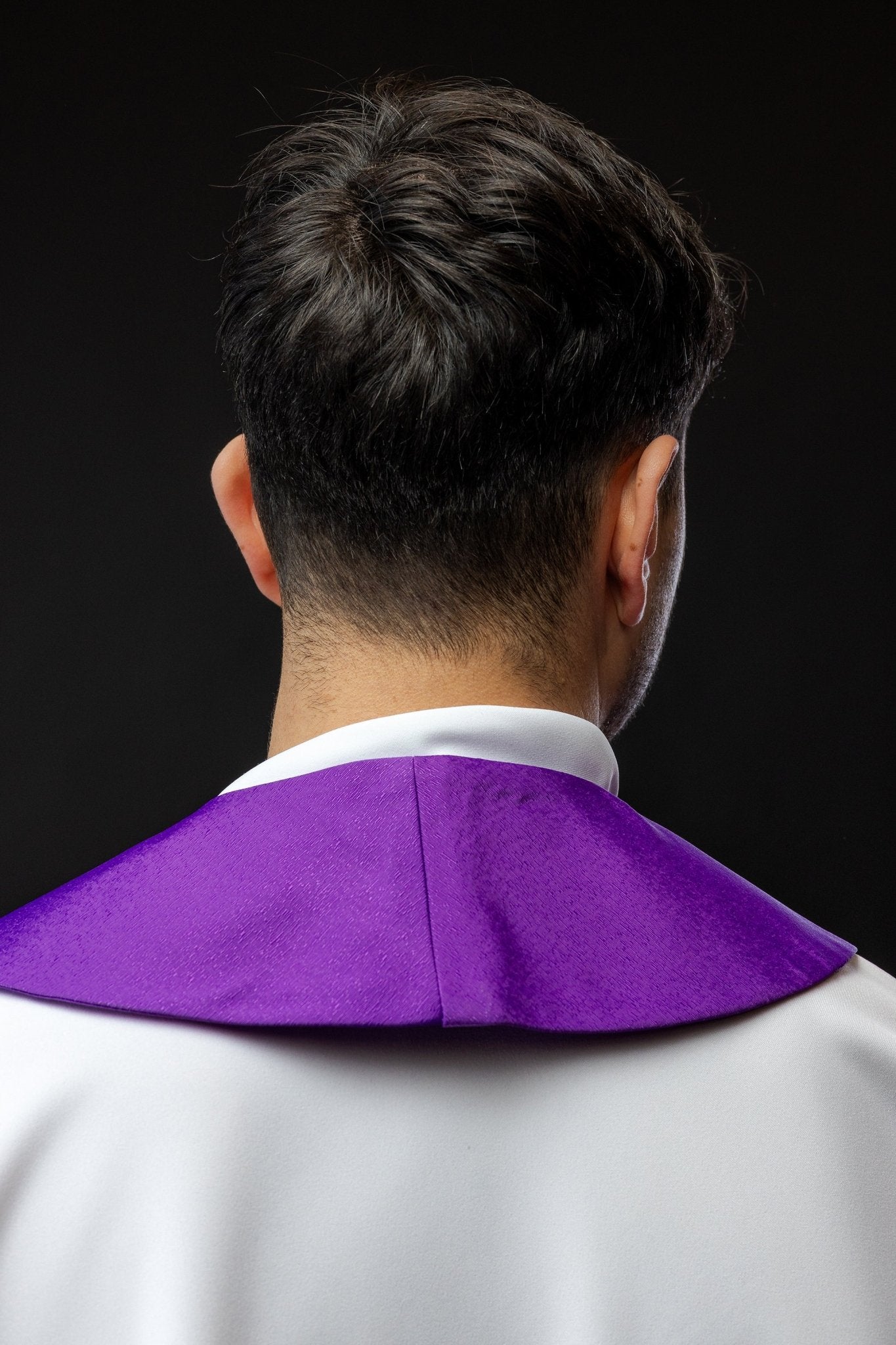 Estola bordada para Cuaresma con Jesús S - 2060 - 03 - 43 - CASULLAS.ES