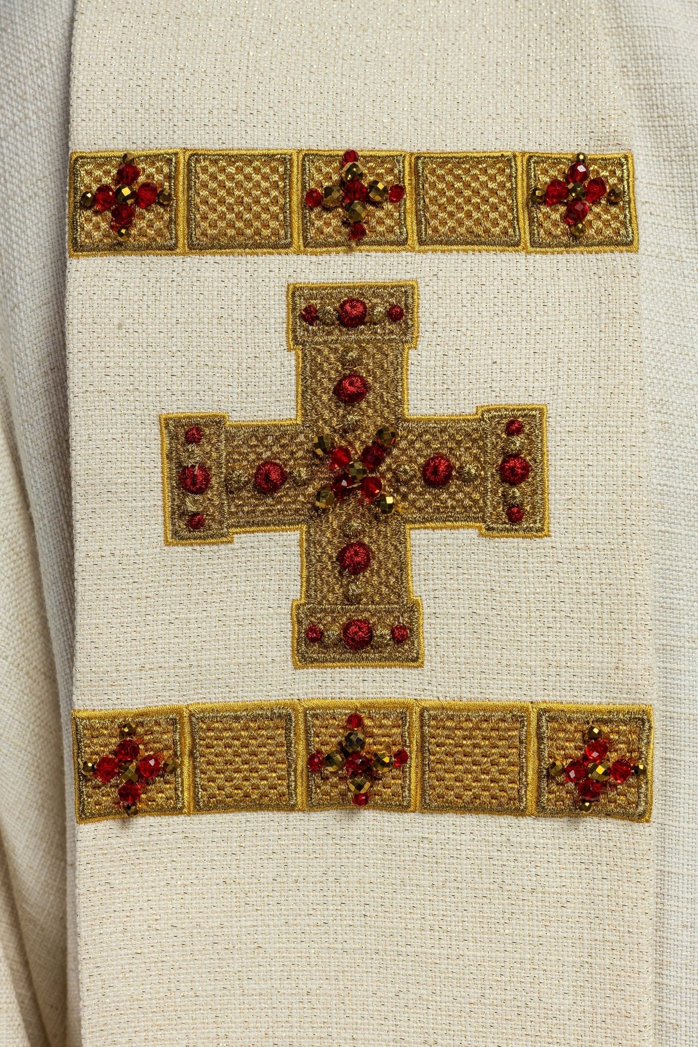 Estola hecha a mano con piedras naturales Handmade 2011 HM/2011/05/71 - CASULLAS.ES