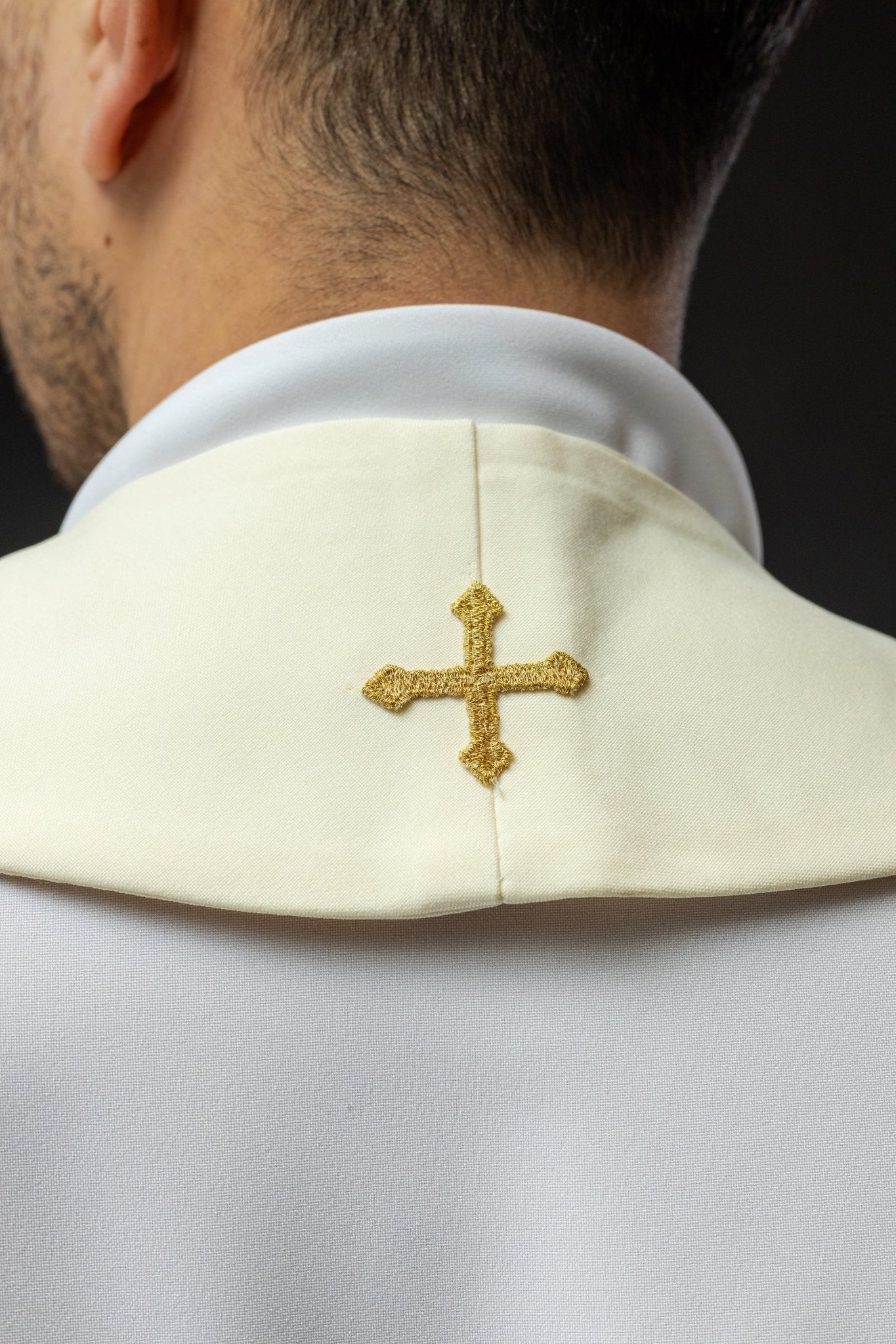 Estola marfil con bordado Cruz KST/072/05/01 ECRU - CASULLAS.ES