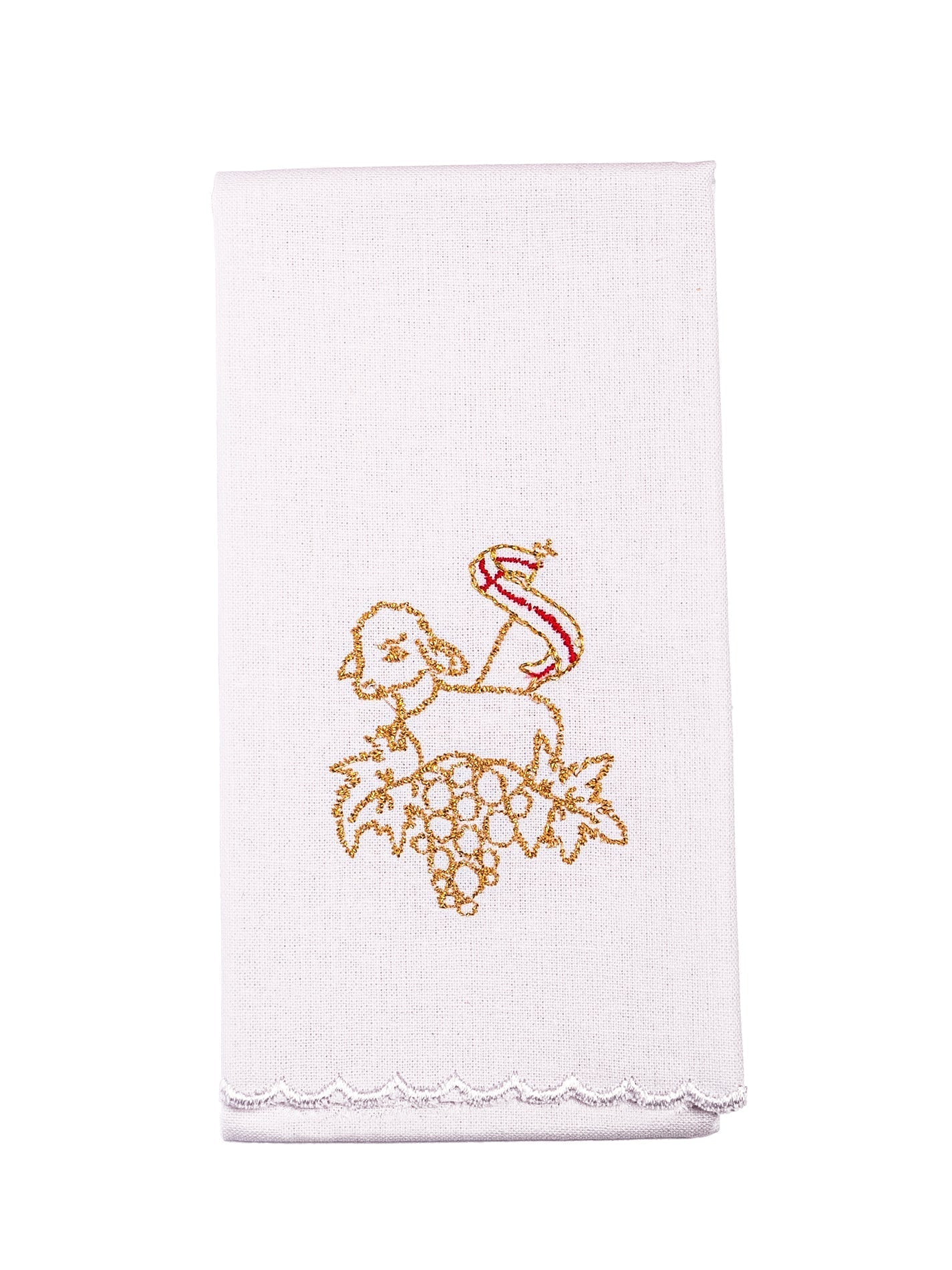 Juego de altar con bordado Cordero y uvas KK/127 - CASULLAS.ES