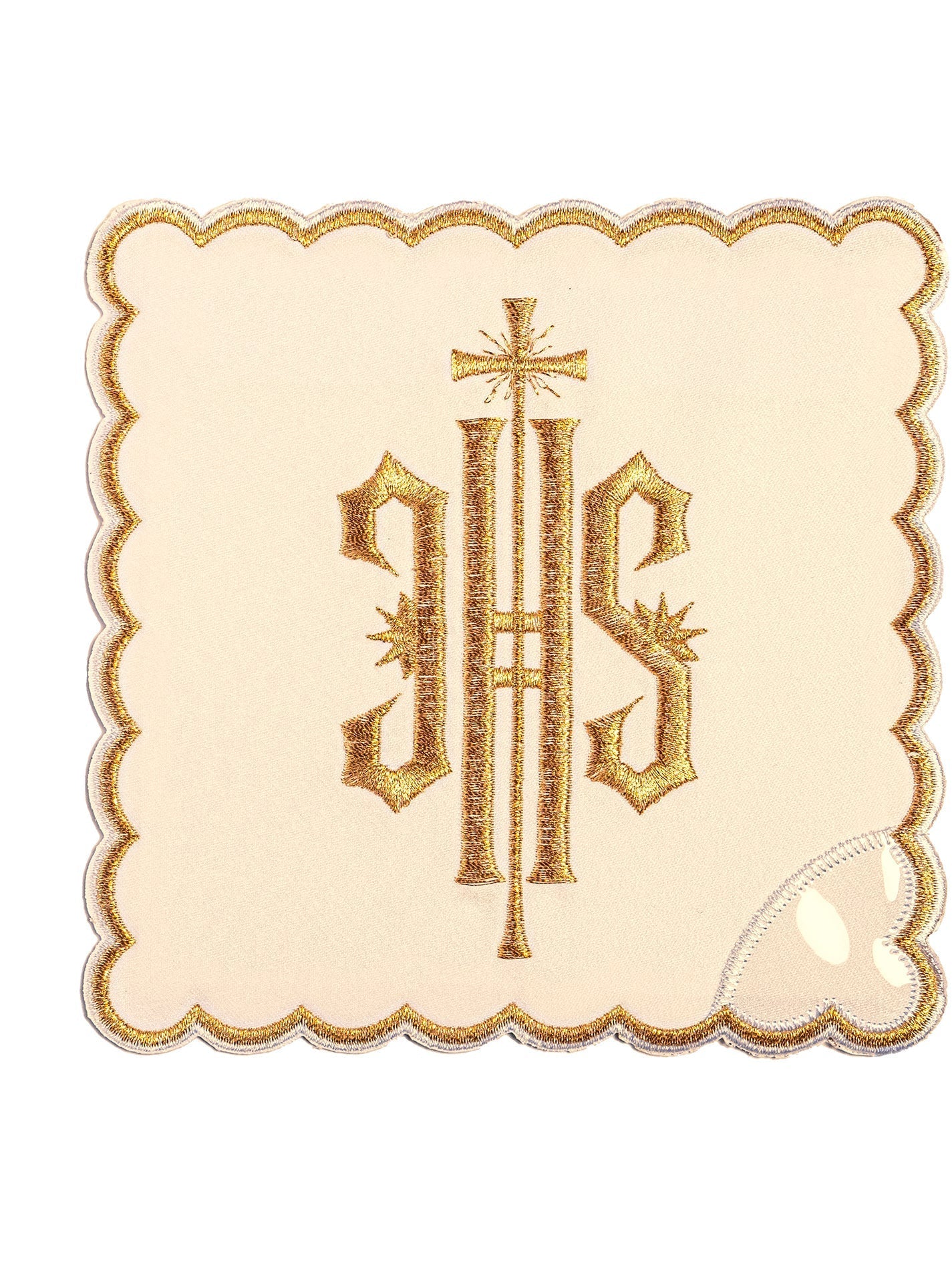 Juego de altar con bordado IHS marfil KK/029/05 - CASULLAS.ES