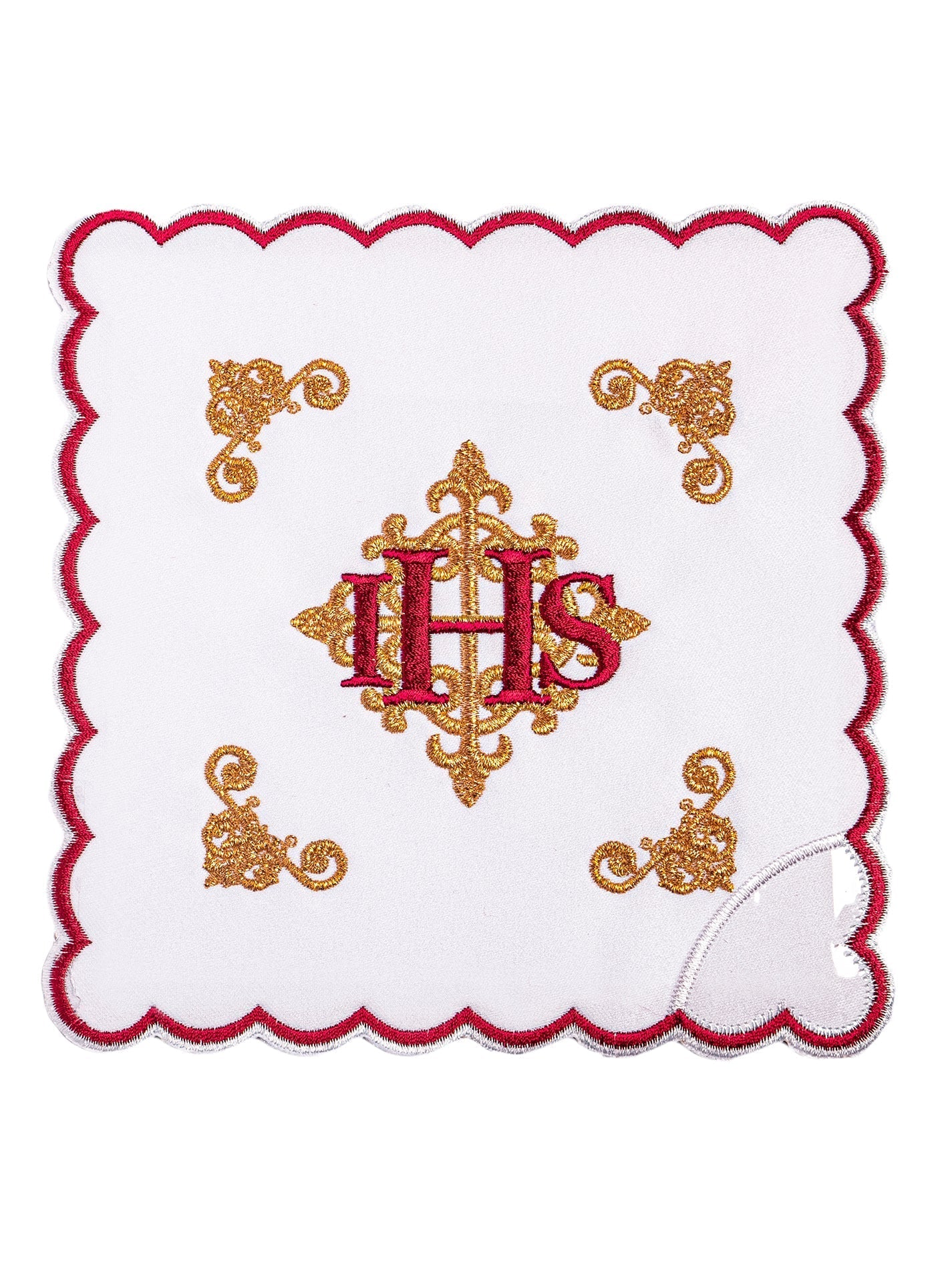 Juego de altar con bordado rojo KK/157 - CASULLAS.ES