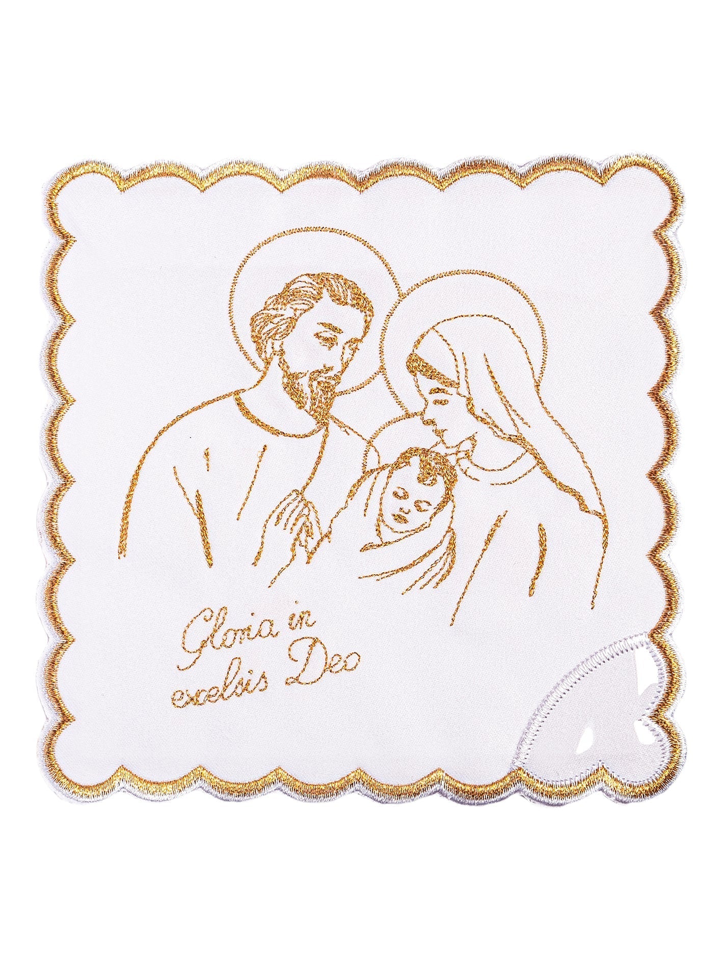 Juego de altar con bordados dorados para Navidad KK/118 - CASULLAS.ES