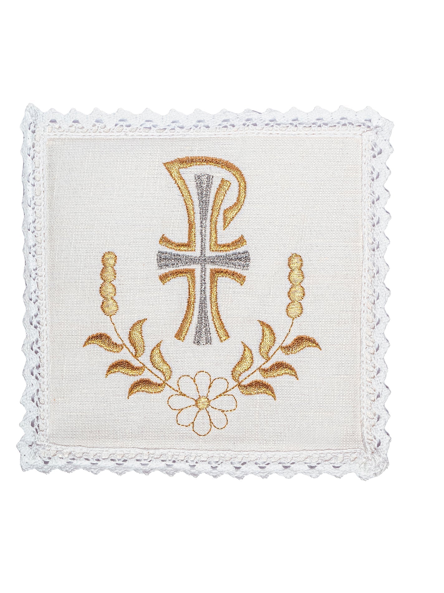 Juego de altar lino bordado dorado PAX KKL/073 - CASULLAS.ES