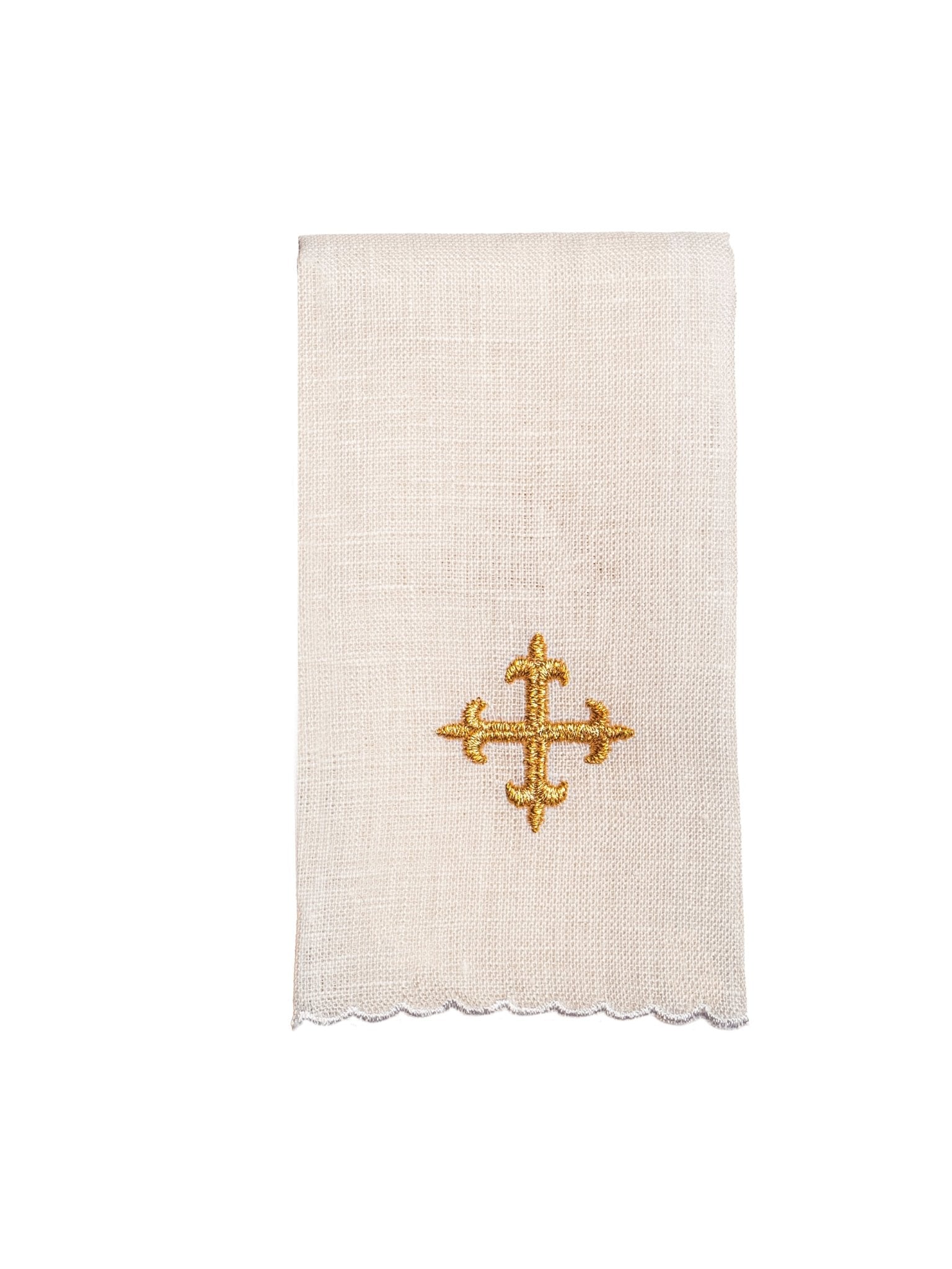 Juego de altar lino con bordado Cáliz KKL/167 - CASULLAS.ES