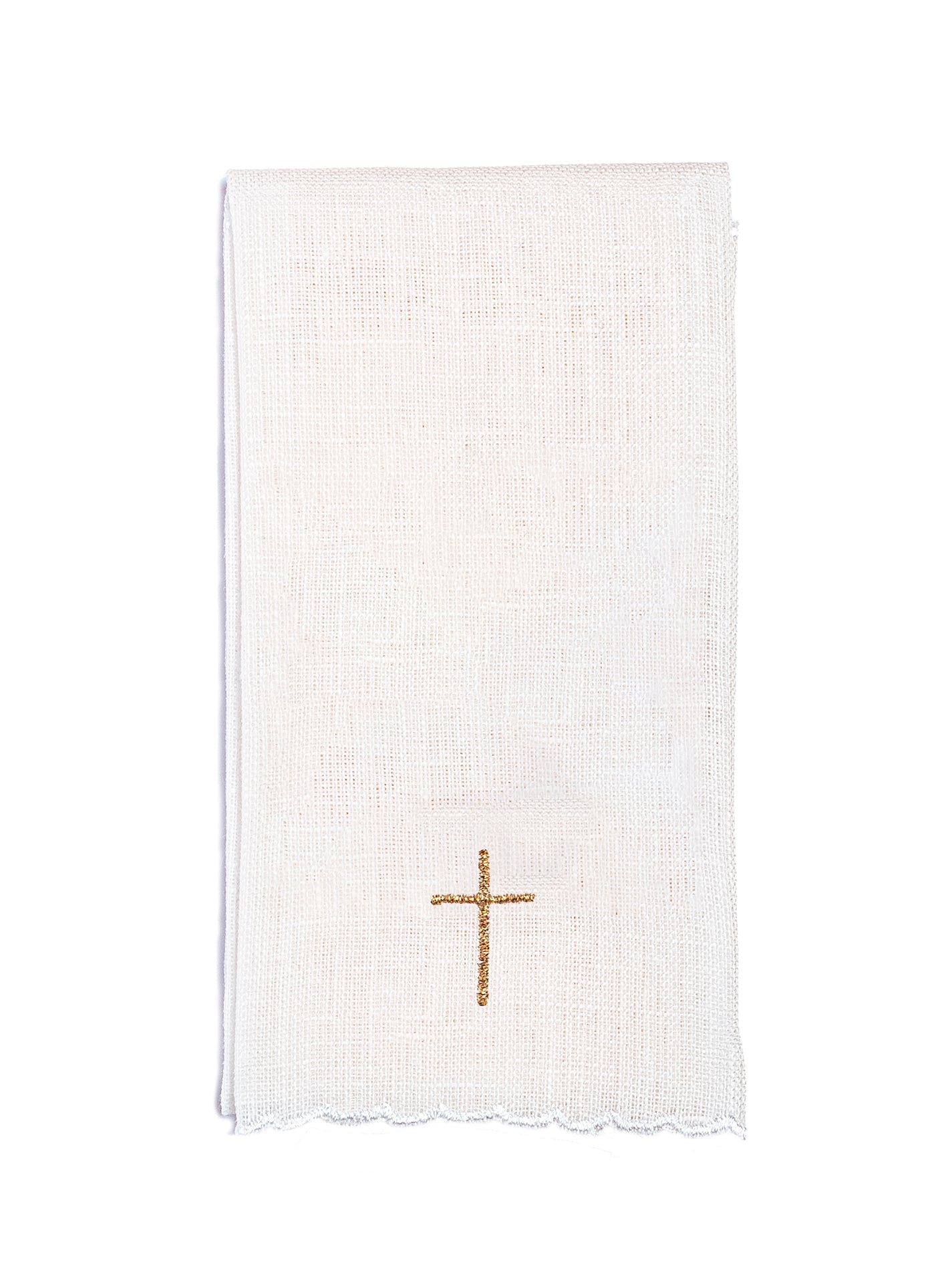 Juego de altar lino con bordado JHS y Cruz KKL/156 - CASULLAS.ES