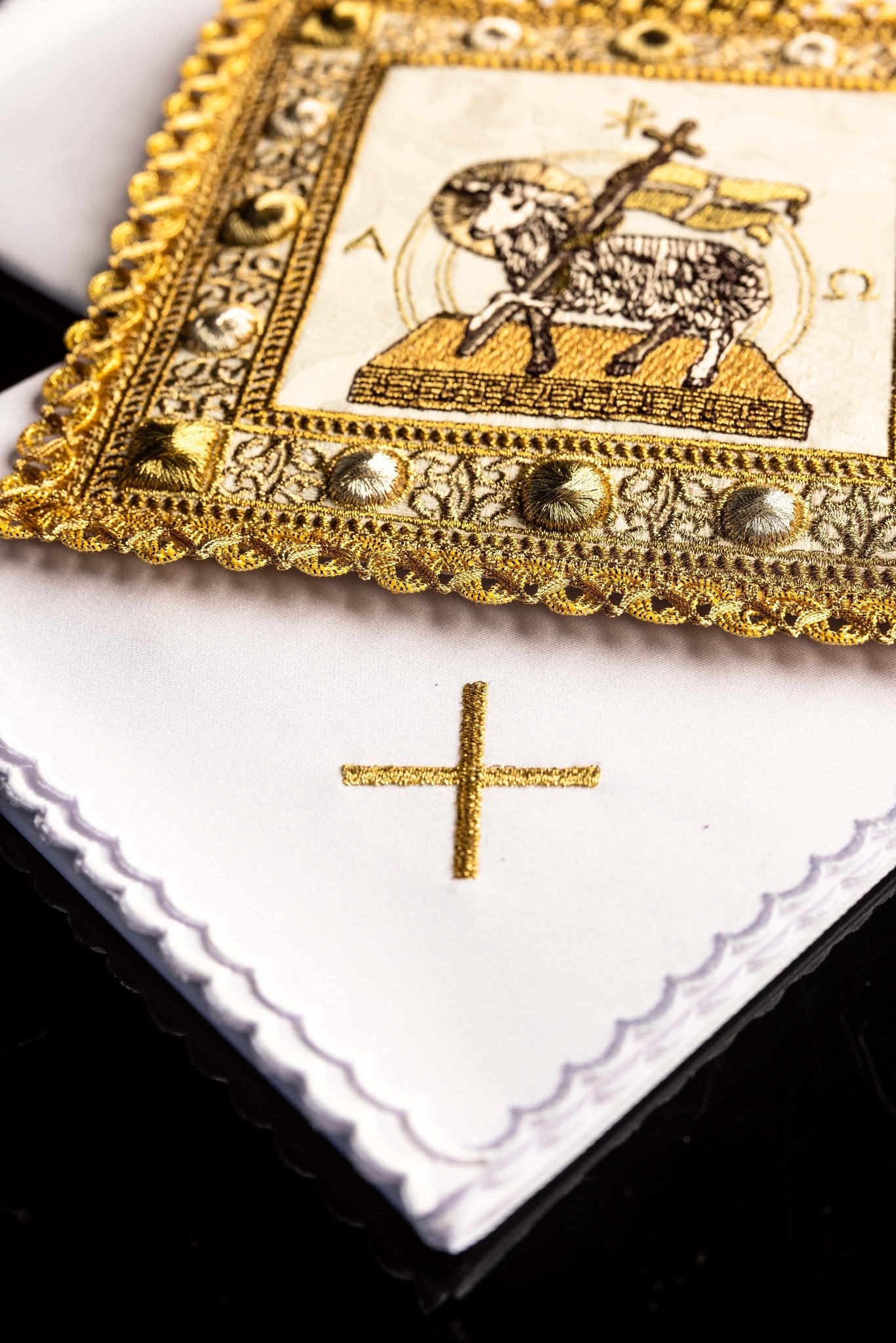 Juego de altar para Pascua con el Cordero S-5572 - CASULLAS.ES
