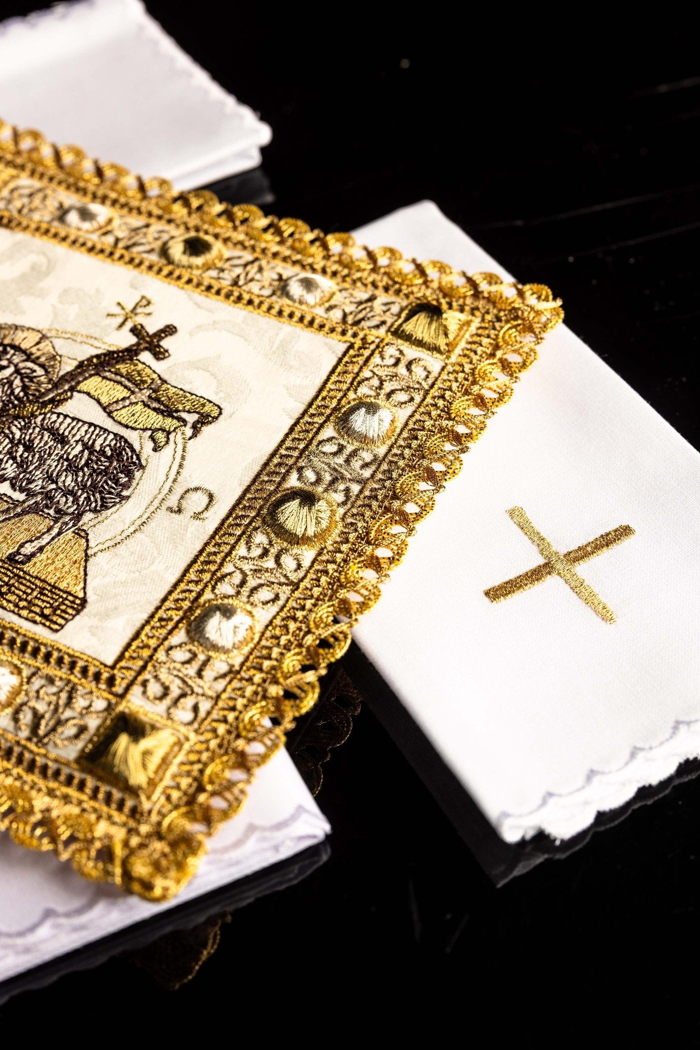 Juego de altar para Pascua con el Cordero S-5572 - CASULLAS.ES