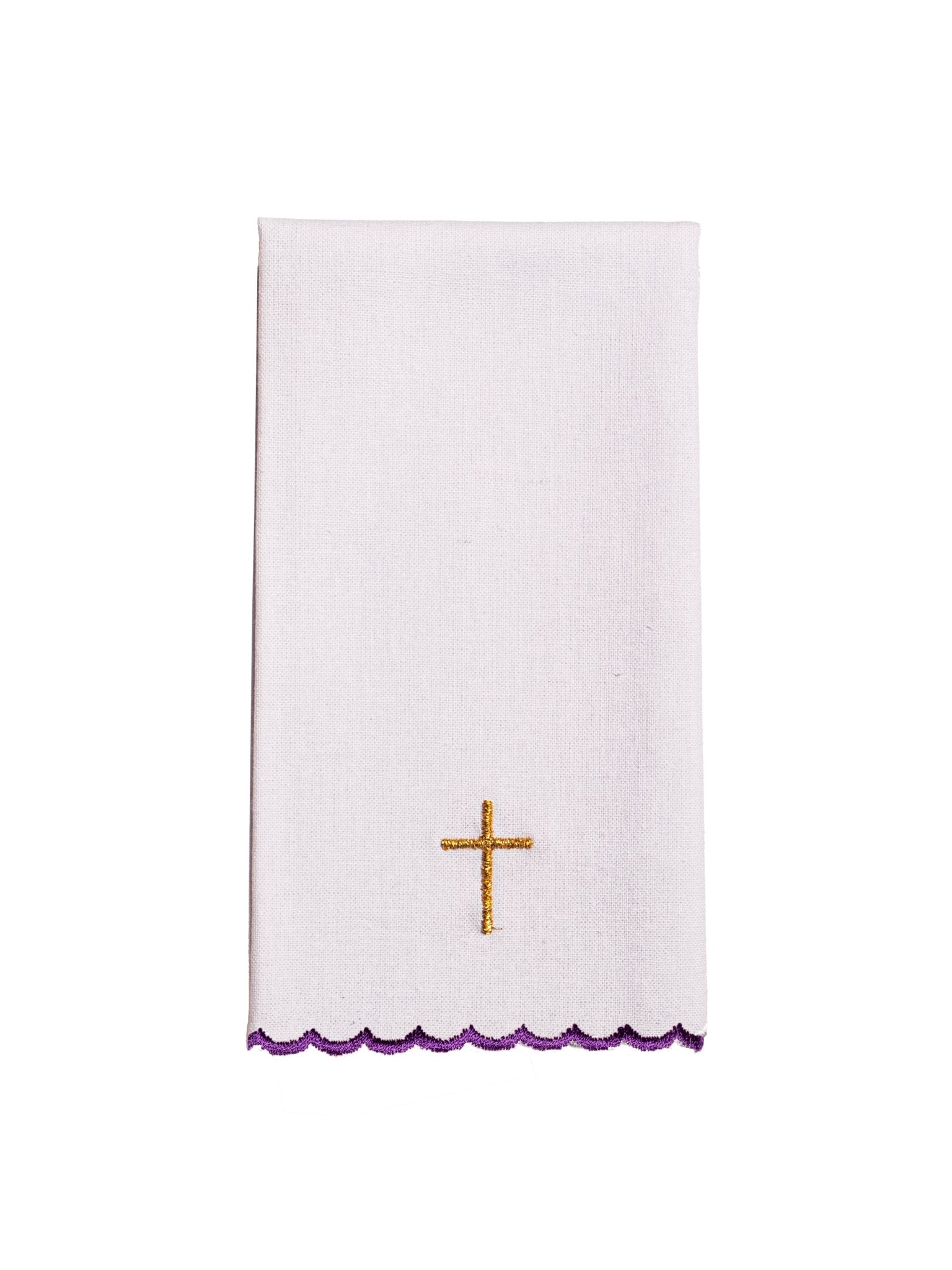 Servicio de altar morado con cruz bordada KK/151/03 - CASULLAS.ES
