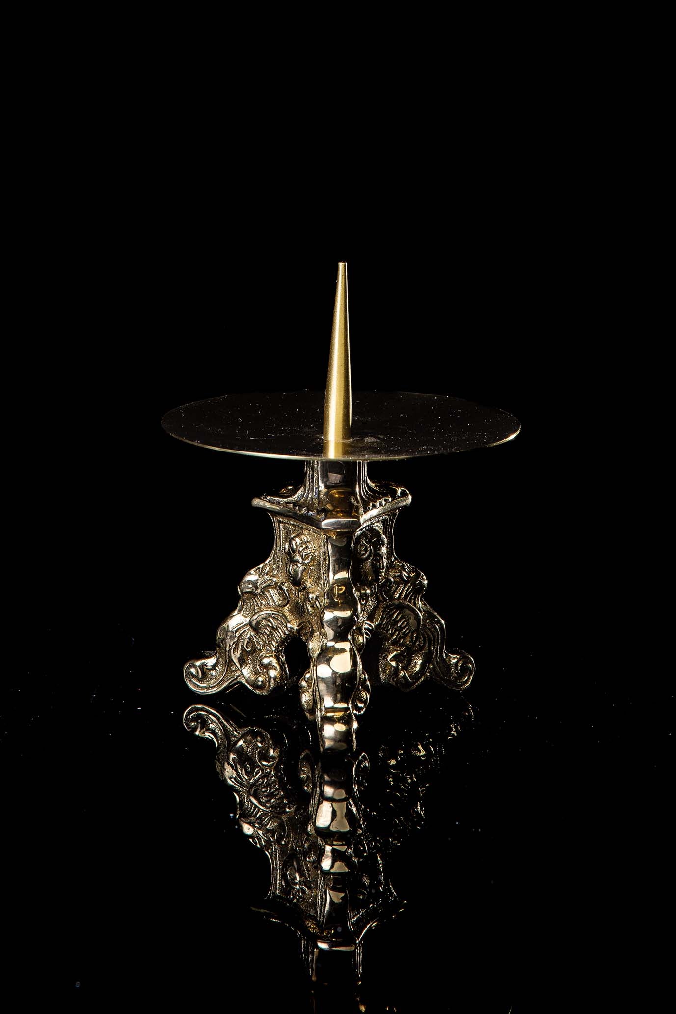 Candelabro - latón - 8 cm