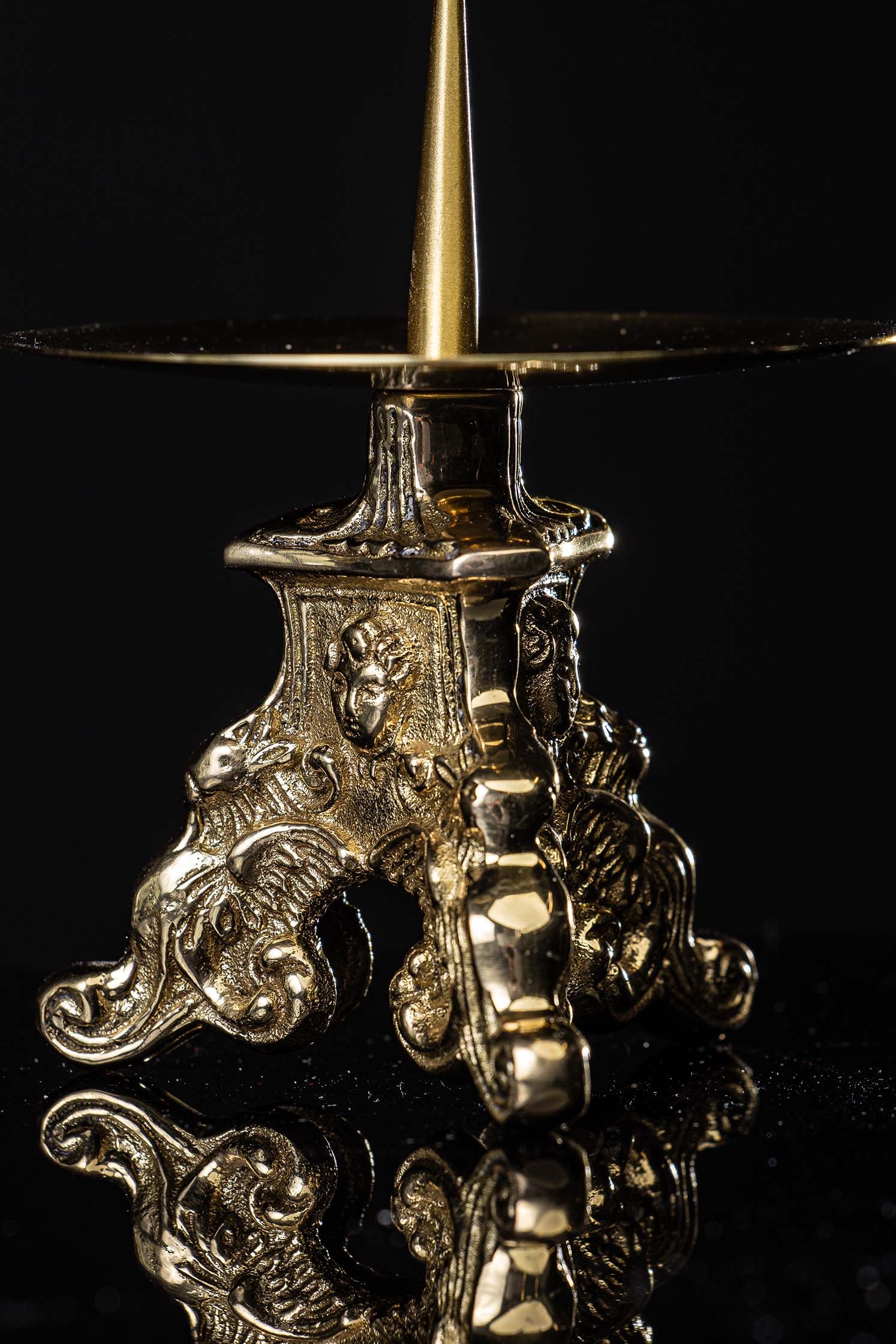 Candelabro - latón - 8 cm