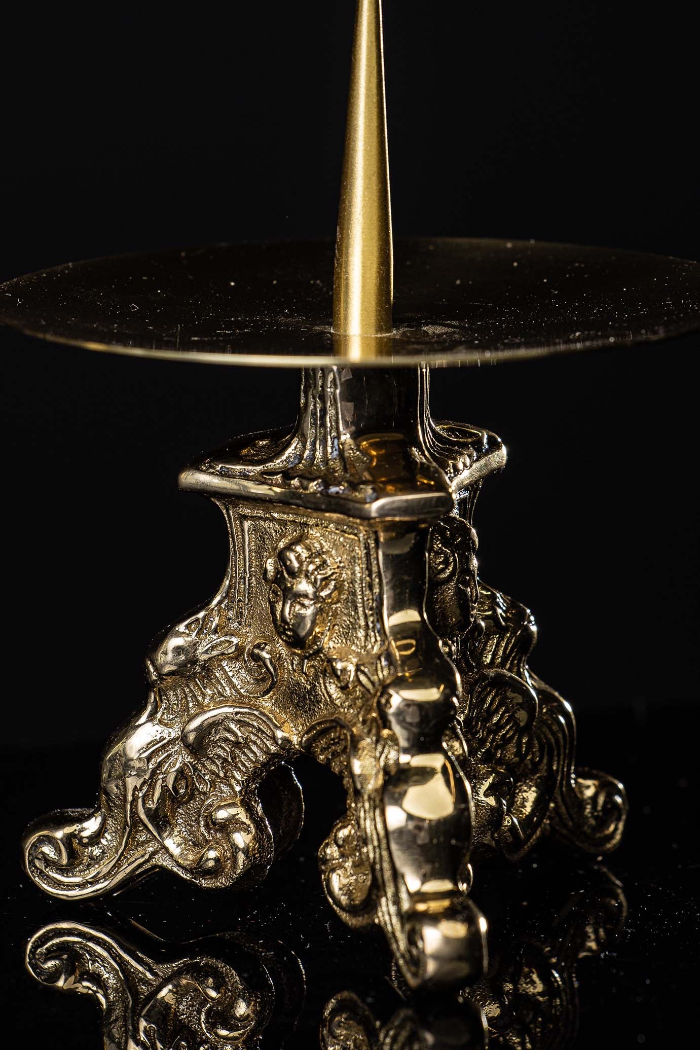 Candelabro - latón - 8 cm