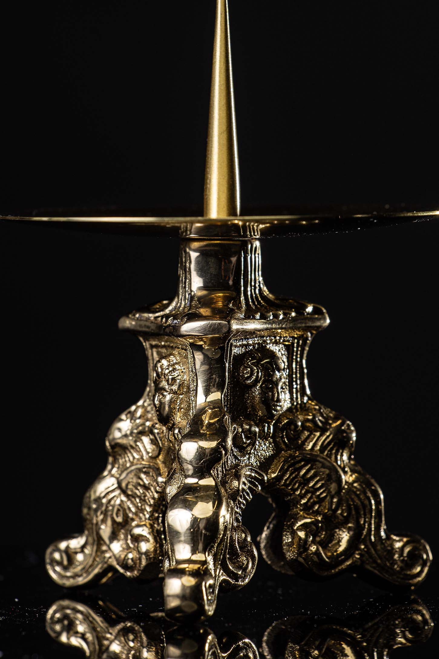 Candelabro - latón - 8 cm