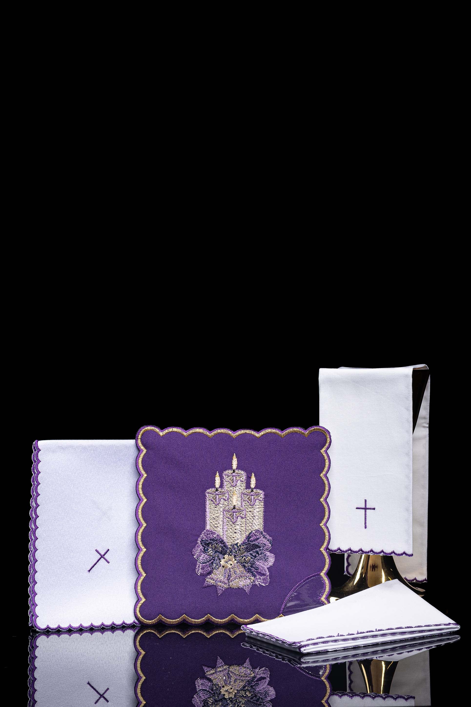 Servicio de altar bordado para Adviento