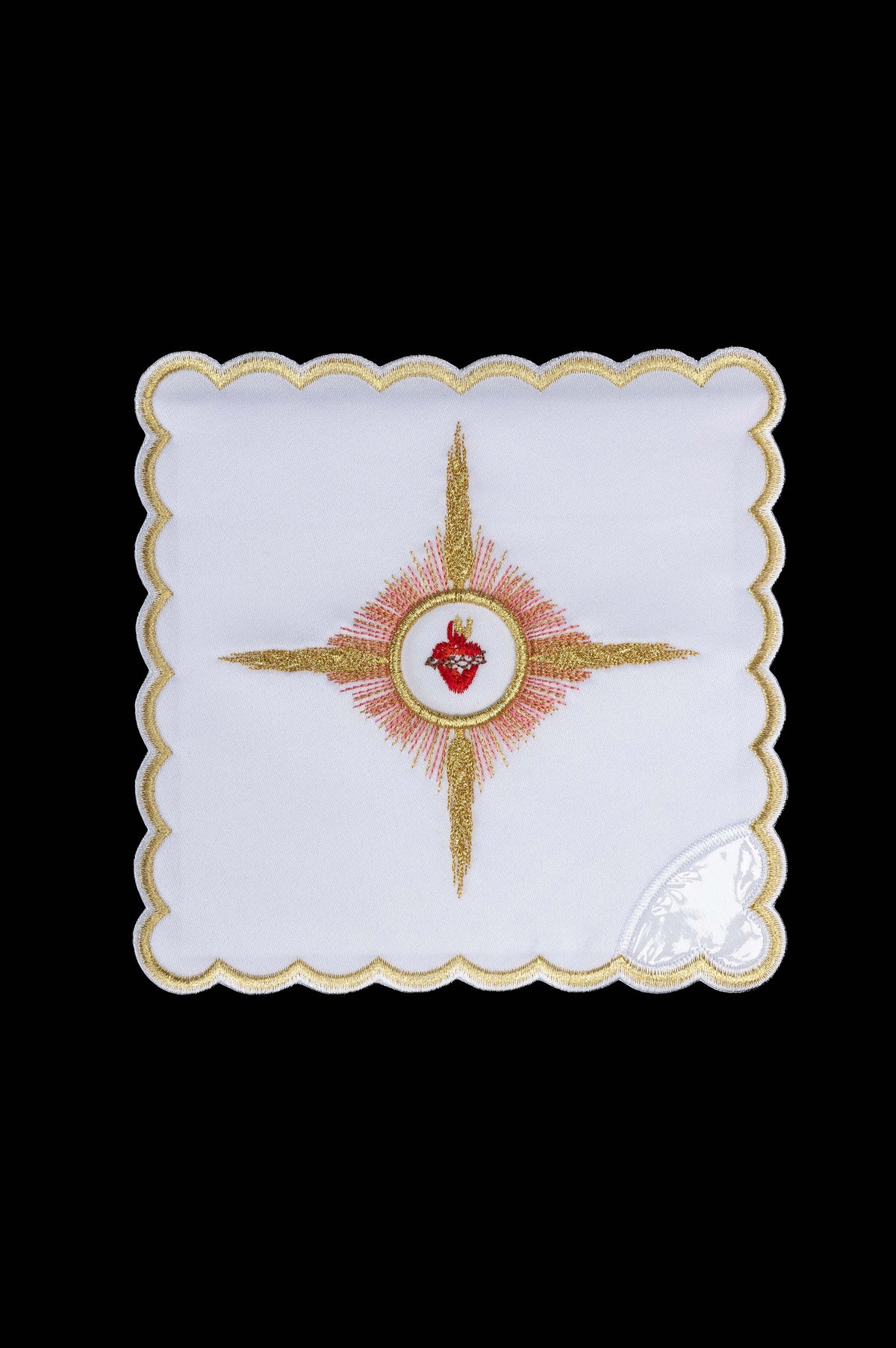 Palia bordada con motivo del Sagrado Corazón de Jesús