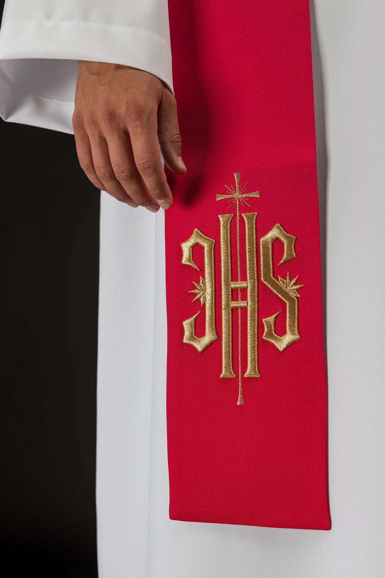 Estola bordada con la imagen de San Floriano