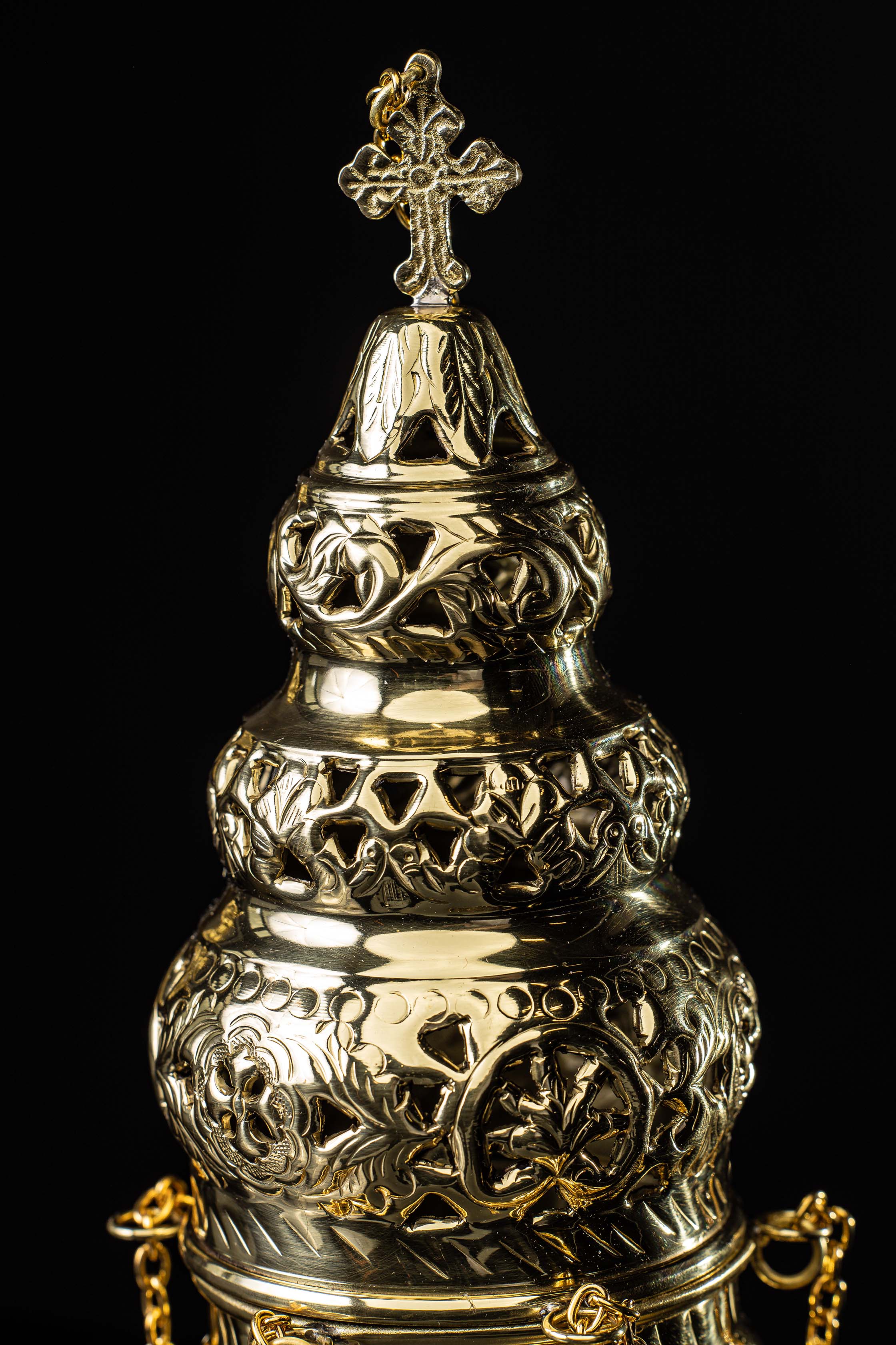 Incensario - latón - 29 cm