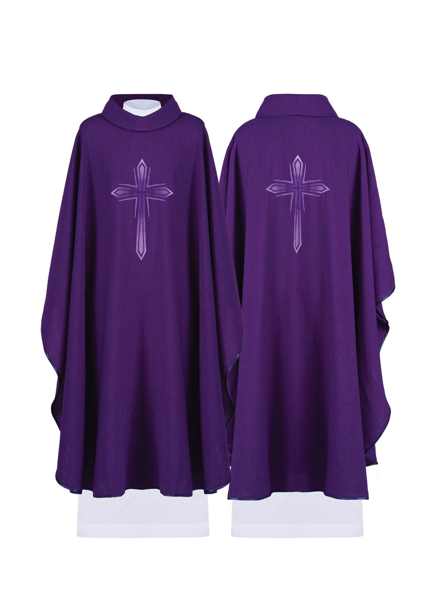 Casulla morada bordada HA7034 - 03 FIOLET - CASULLAS.ES