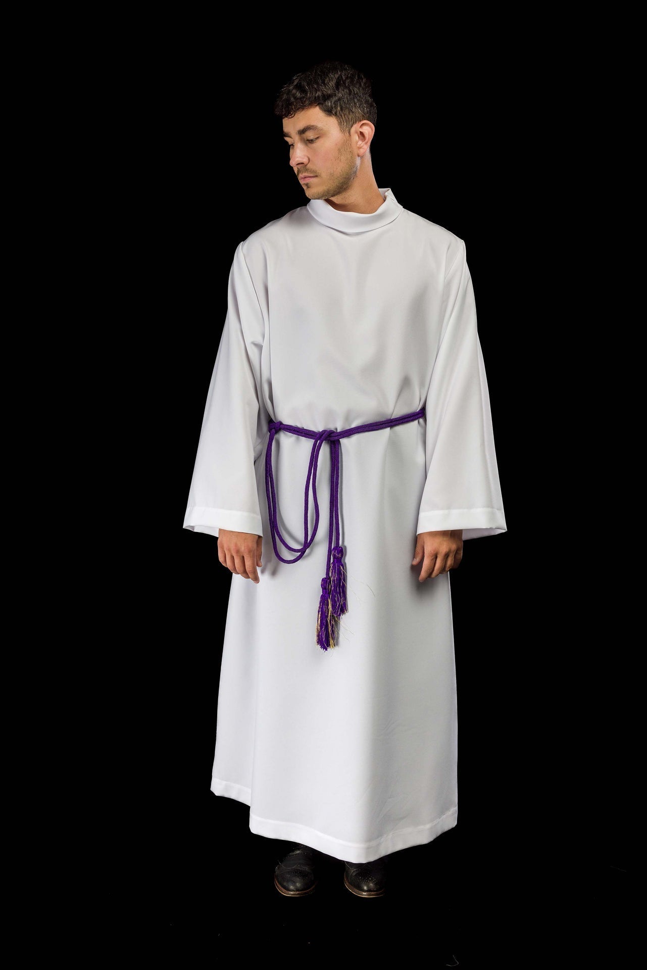 Cíngulo litúrgico morado premium CIN/809 - CASULLAS.ES