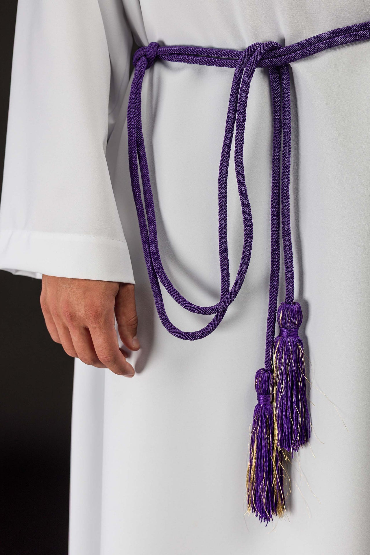 Cíngulo litúrgico morado premium CIN/809 - CASULLAS.ES