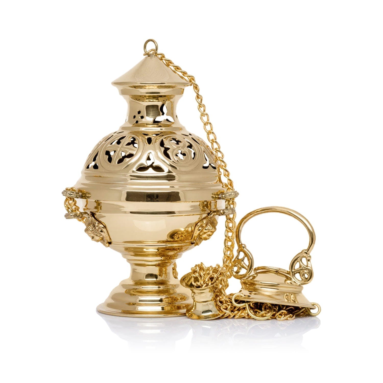 Incensario - latón - 25 cm CE - 1002 - CASULLAS.ES