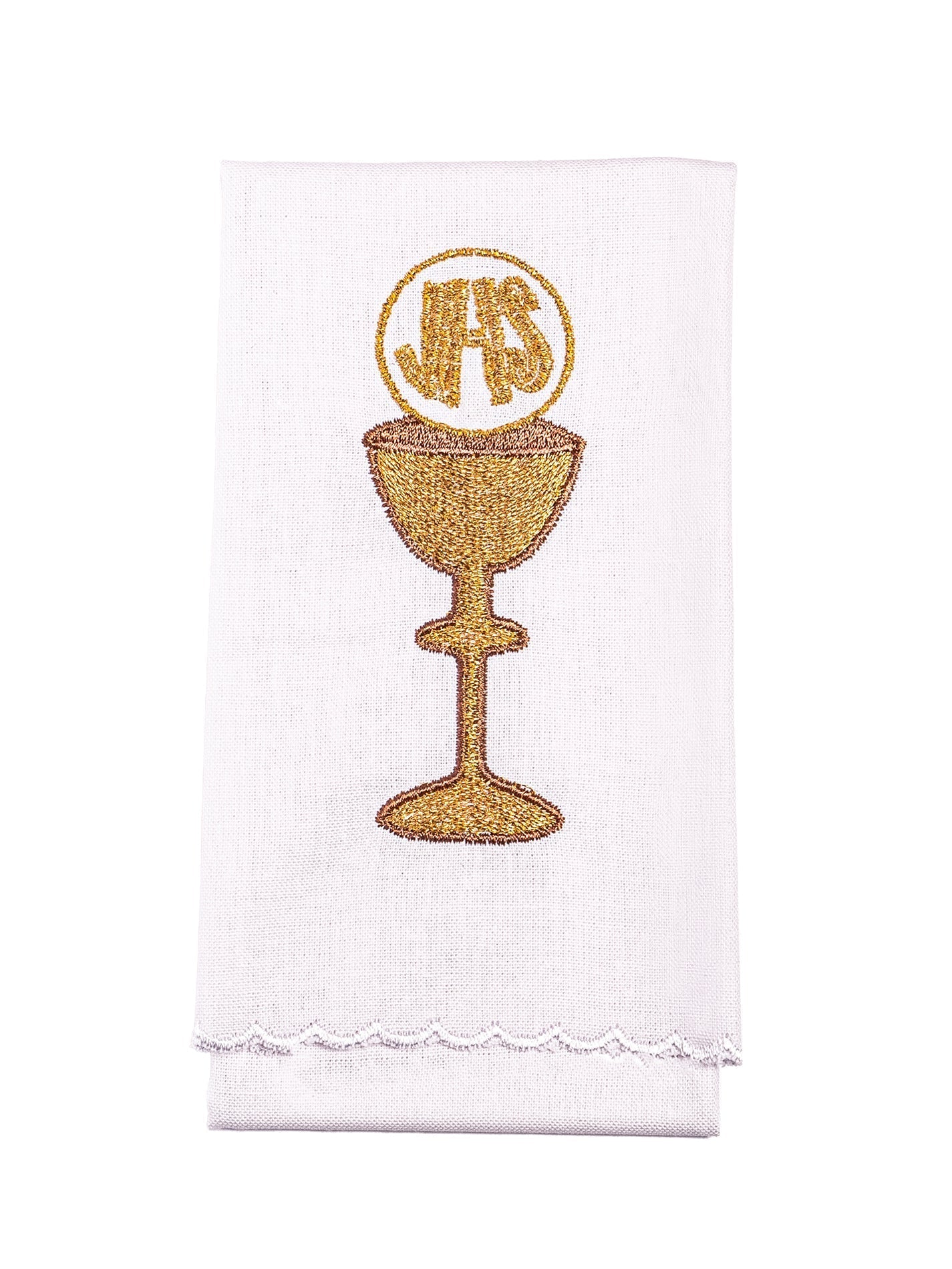Juego de altar bordado con motivo de cáliz KK/058 - CASULLAS.ES