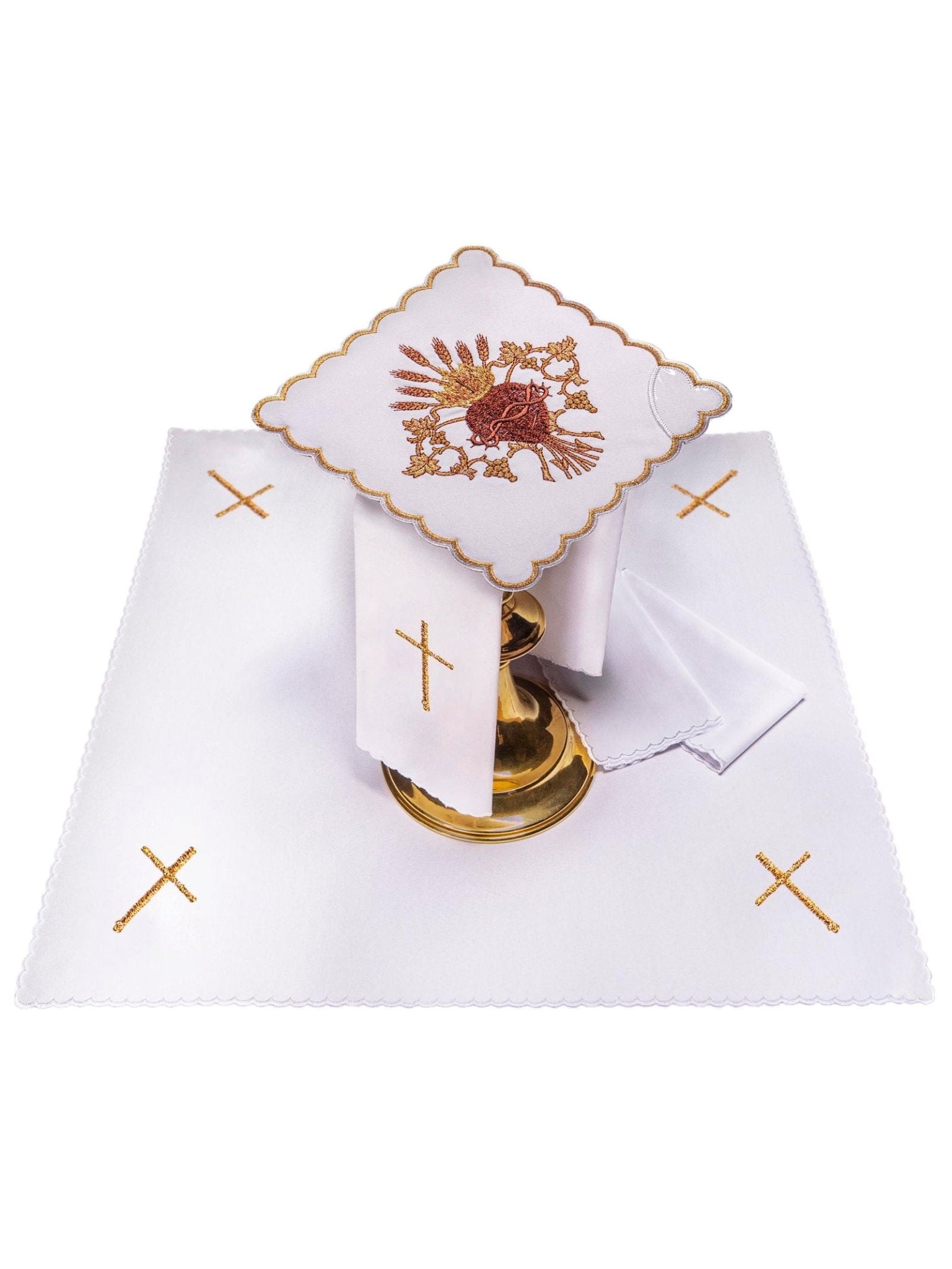Juego de altar bordado el corazón de jesús KK/167 - CASULLAS.ES
