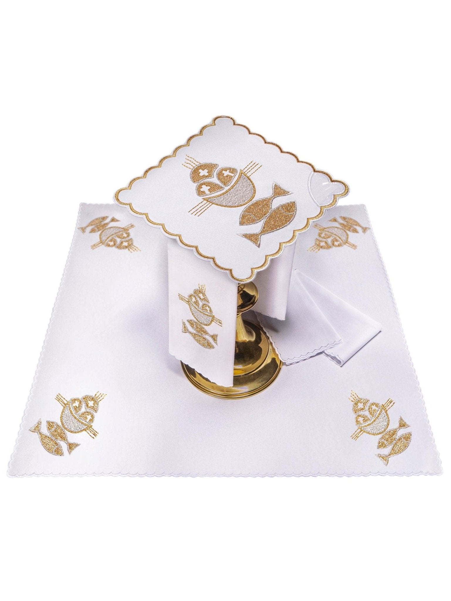 Juego de altar bordado Pez KK/018 - CASULLAS.ES
