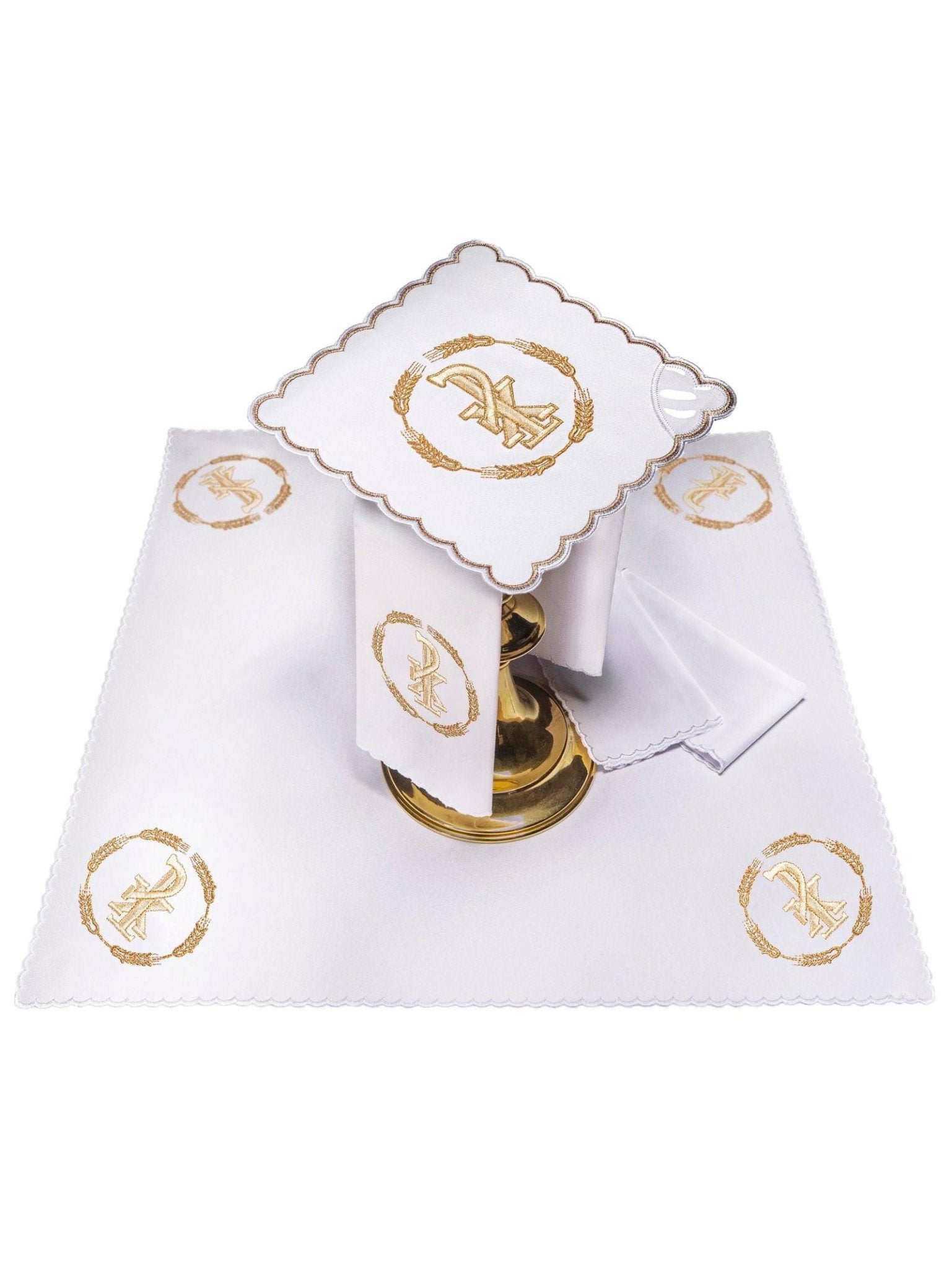 Juego de altar con bordado dorado PAX KK/054 - CASULLAS.ES