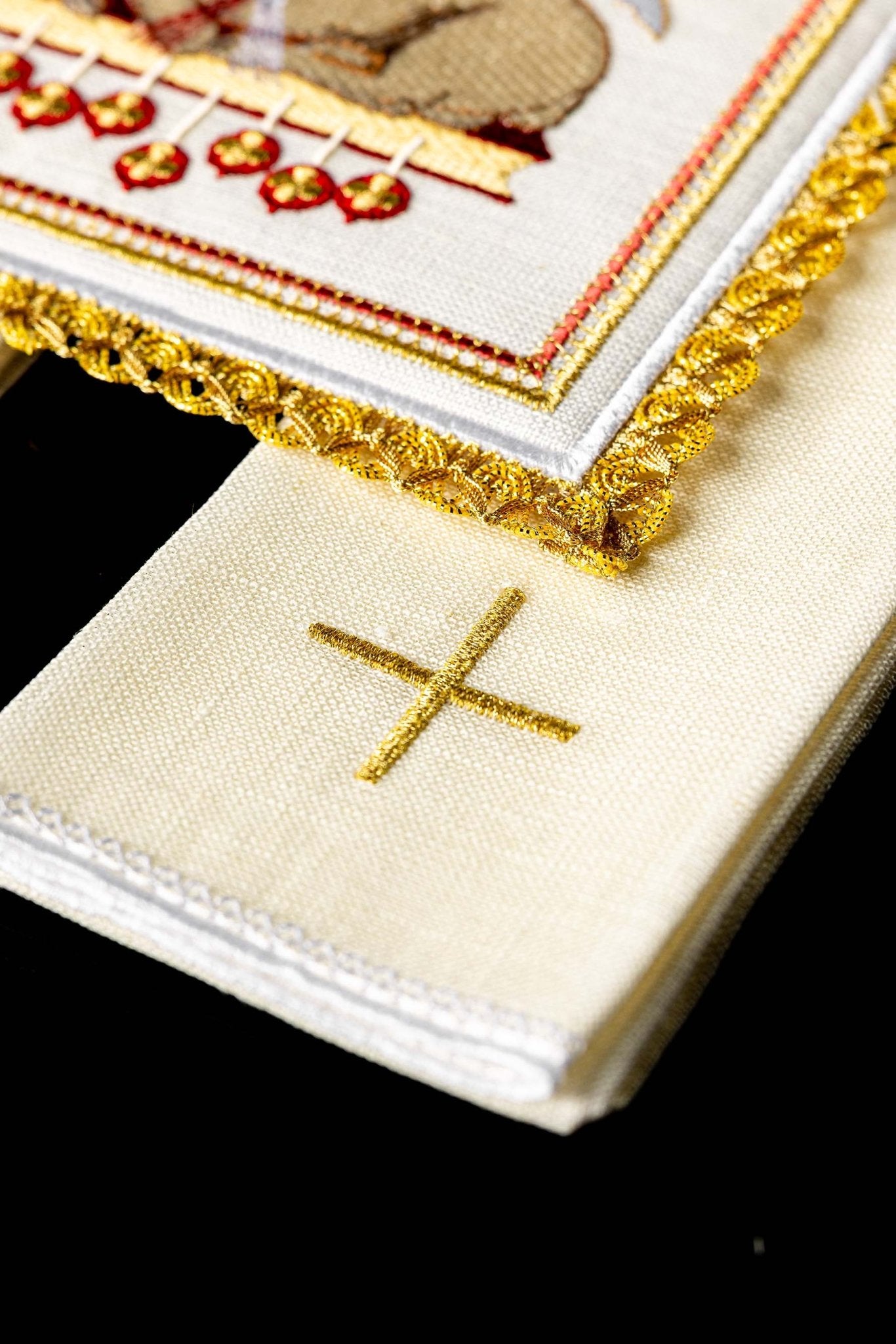 Juego de altar lino con motivo cordero S-5015 - CASULLAS.ES
