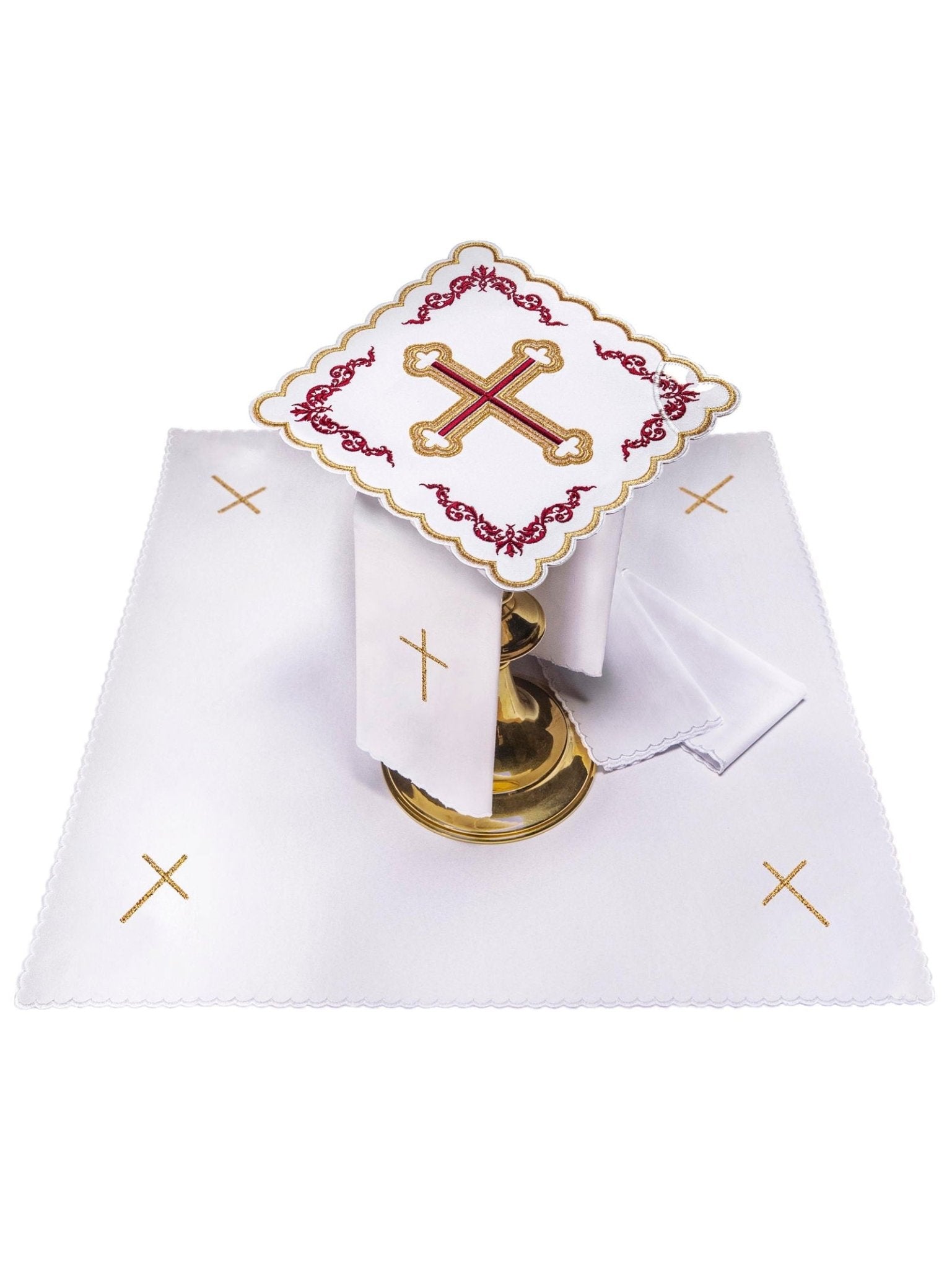 Juegode altar rojo y dorado KK/158 - CASULLAS.ES