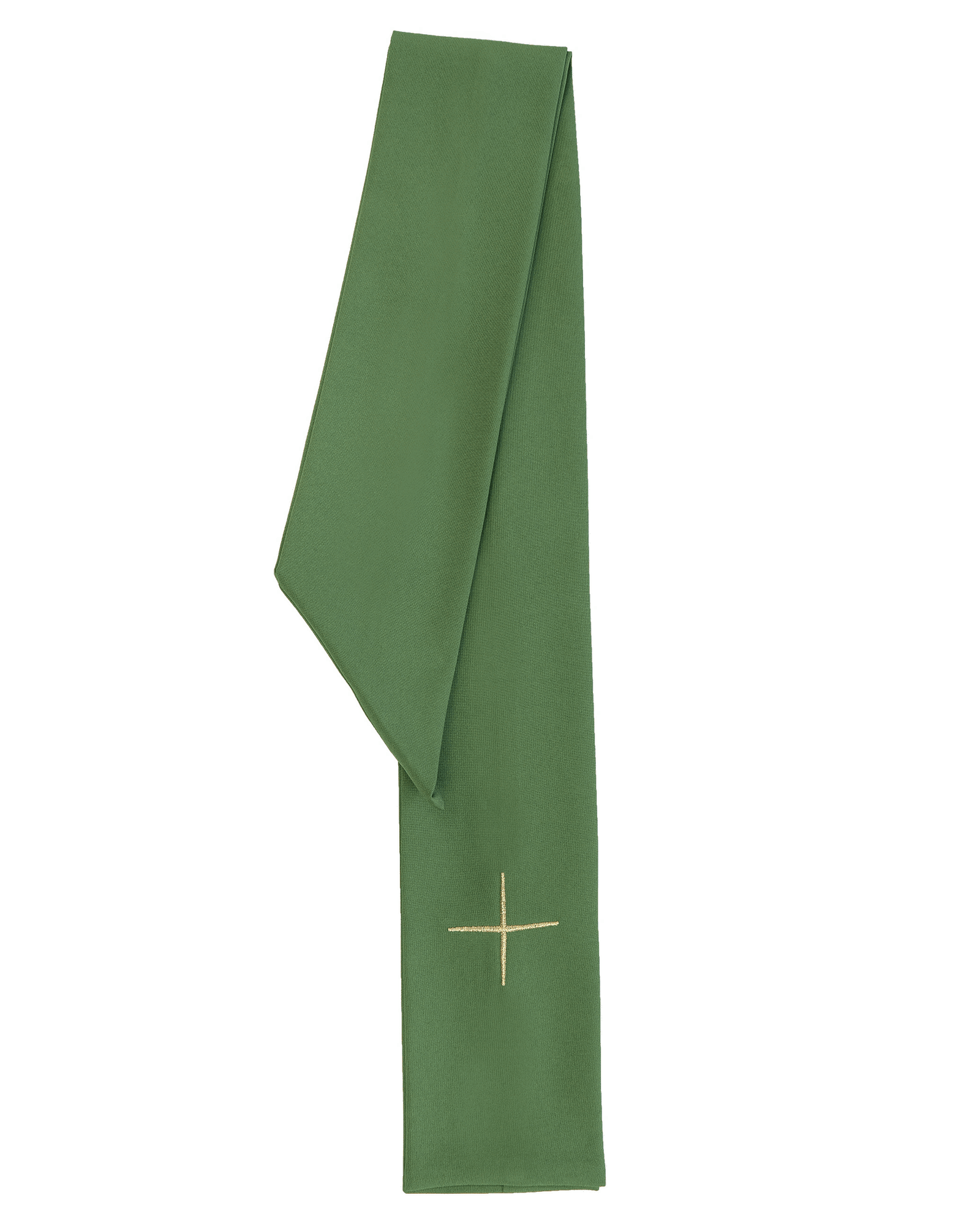 Casulla verde con bordado Cruz de Jerusalén