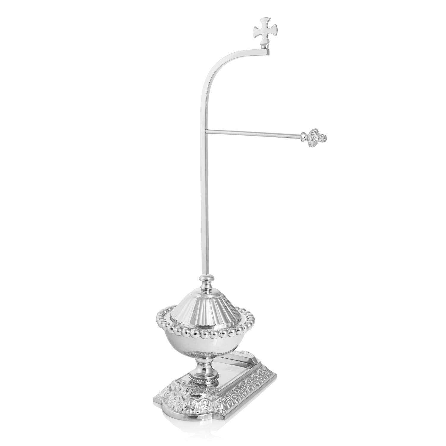 Perchero para purificador - vasculum - latón - níquel - 38 cm A821N - CASULLAS.ES