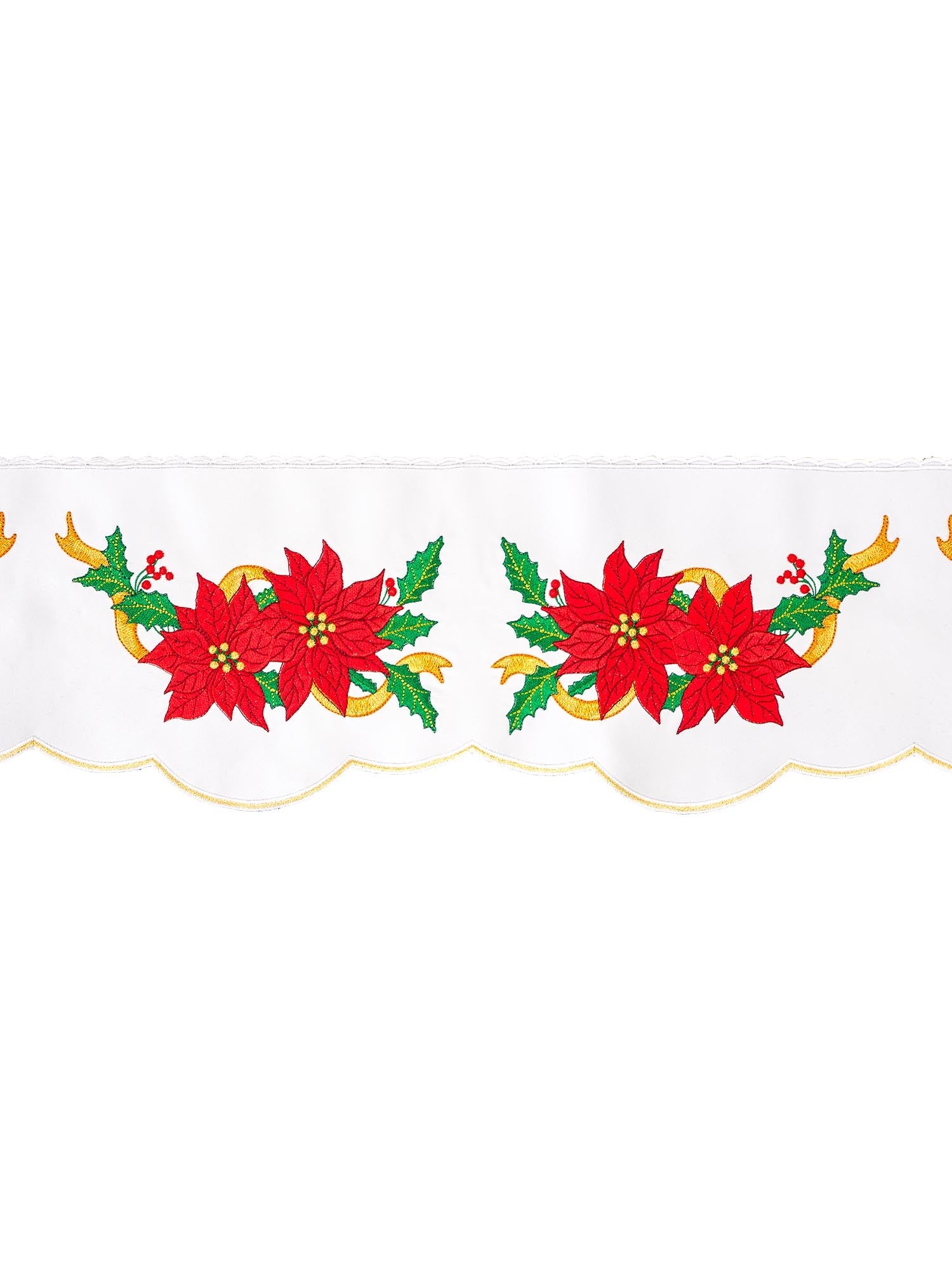 Puntilla de altar con bordado Estrella de Belén - blanco KOM/018/04 19cm 3,5m - CASULLAS.ES