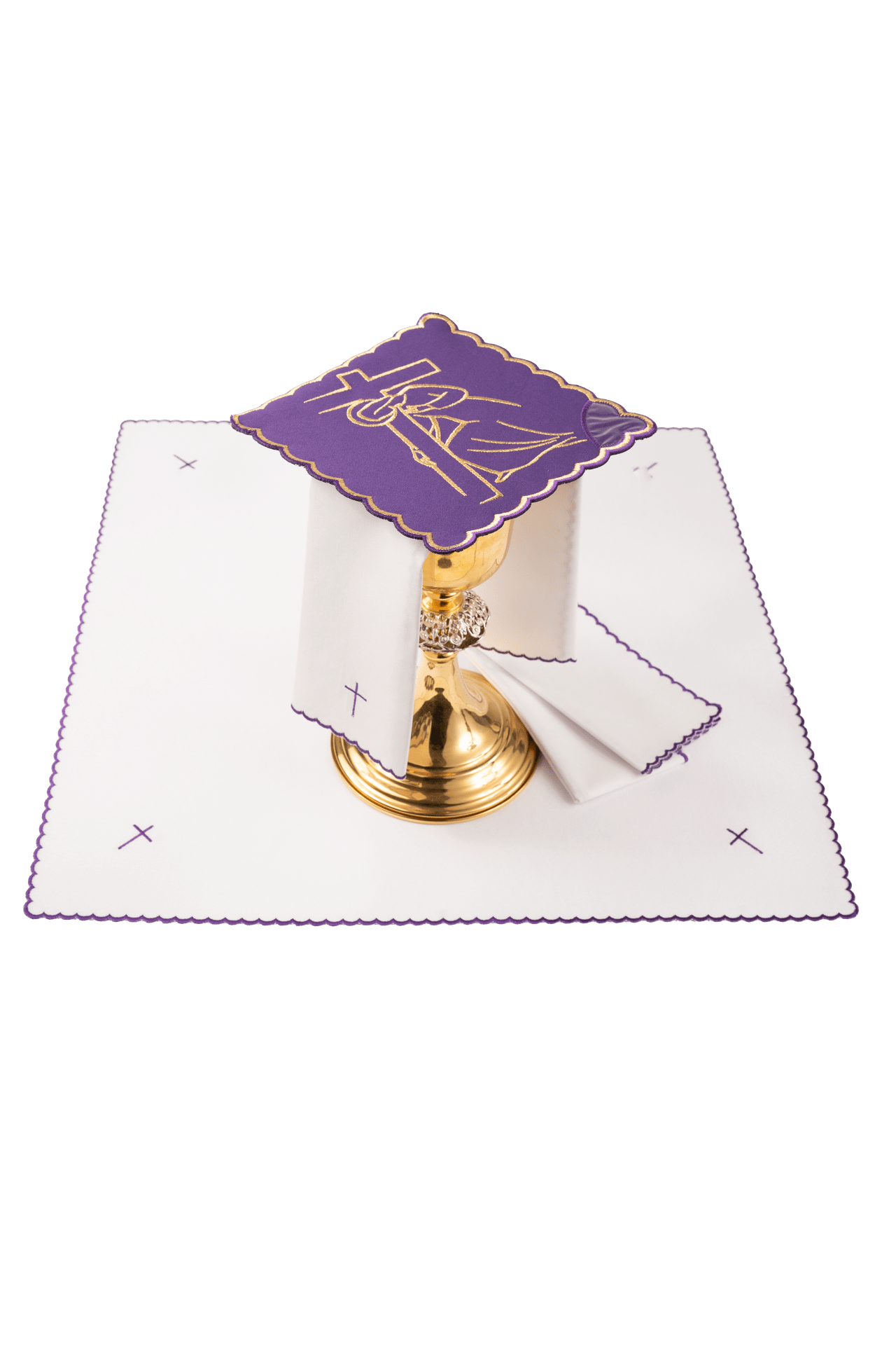 Servicio de altar bordado con el Vía Crucis KDT/5055/03/C1 - CASULLAS.ES