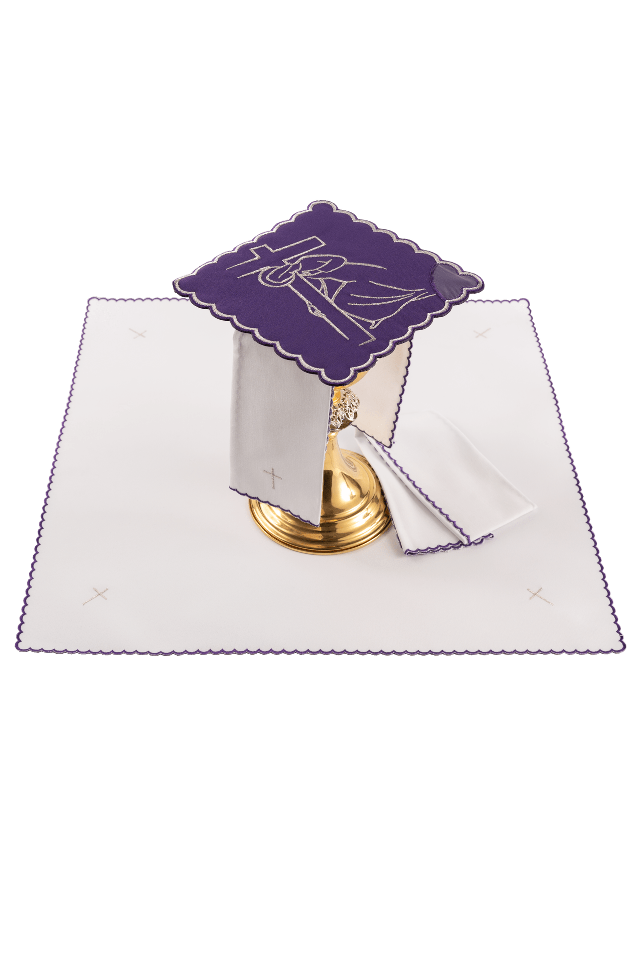 Servicio de altar bordado con el Vía Crucis KDT/5055/03/C2 - CASULLAS.ES