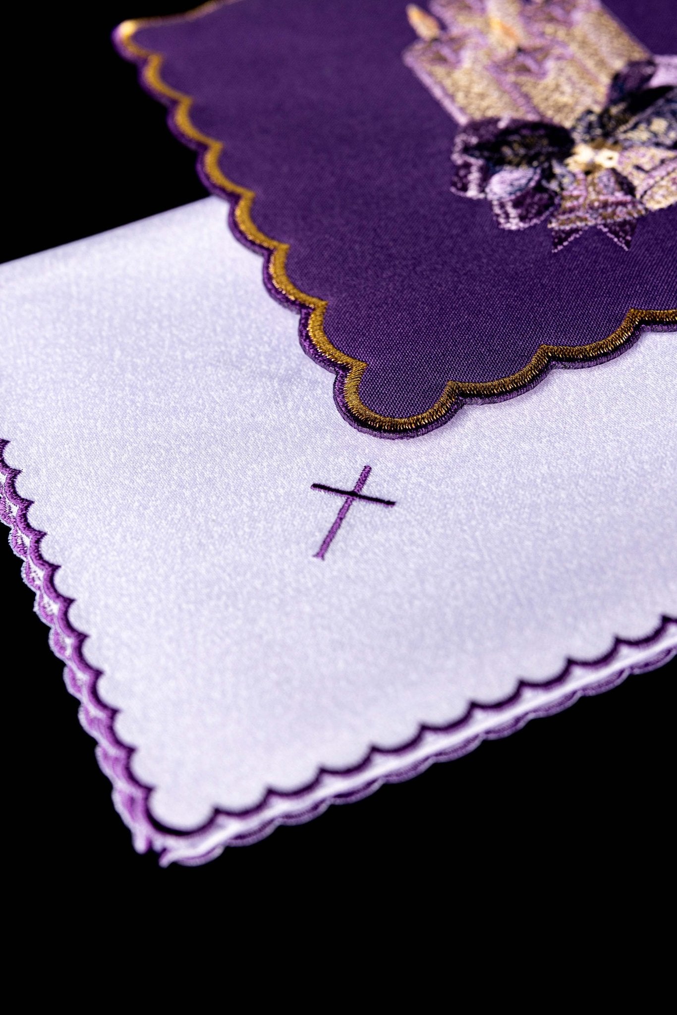Servicio de altar bordado para Adviento KK/169 - CASULLAS.ES