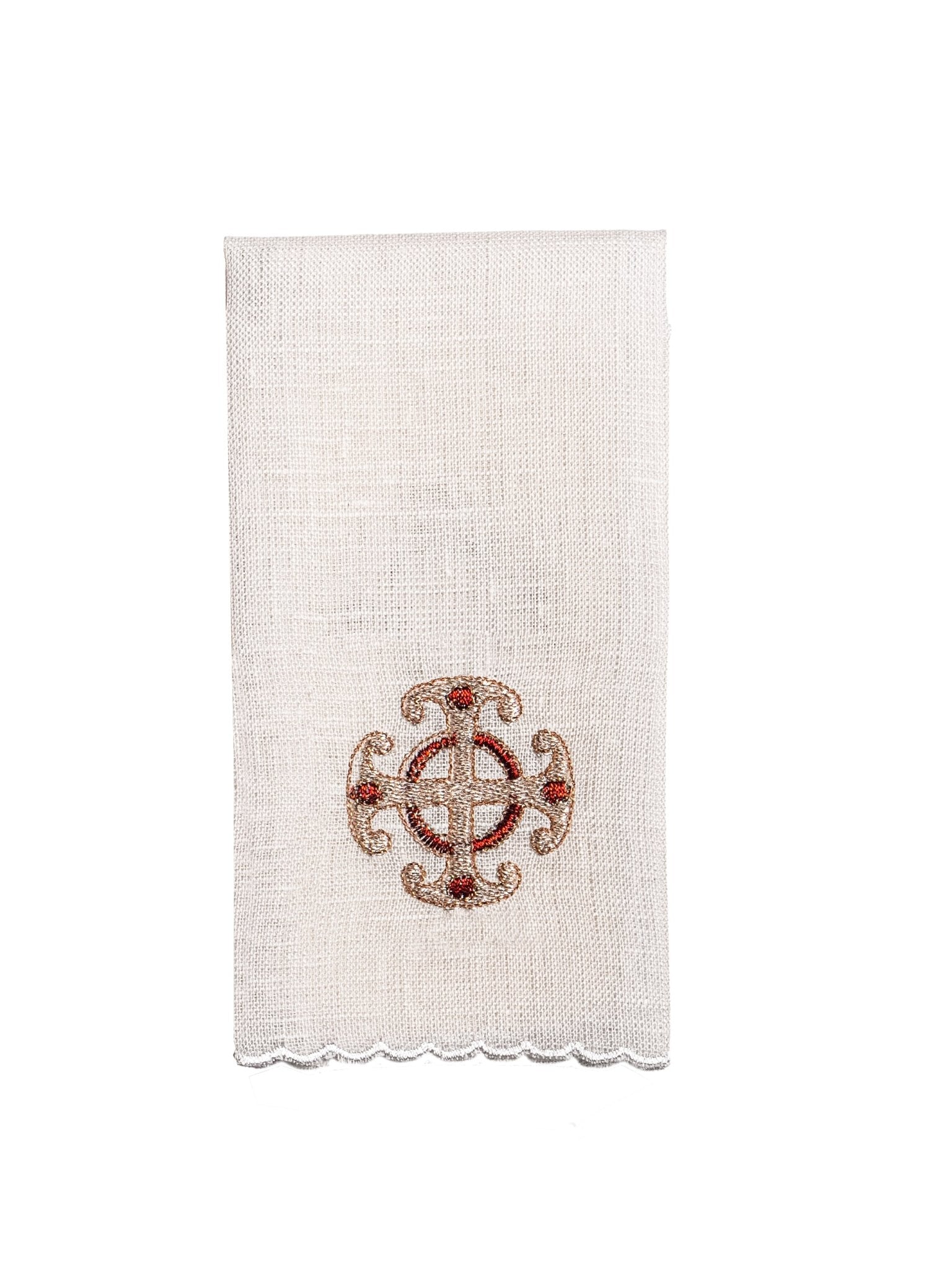 Servicio de altar con rico bordado dorado KKL/036 - CASULLAS.ES
